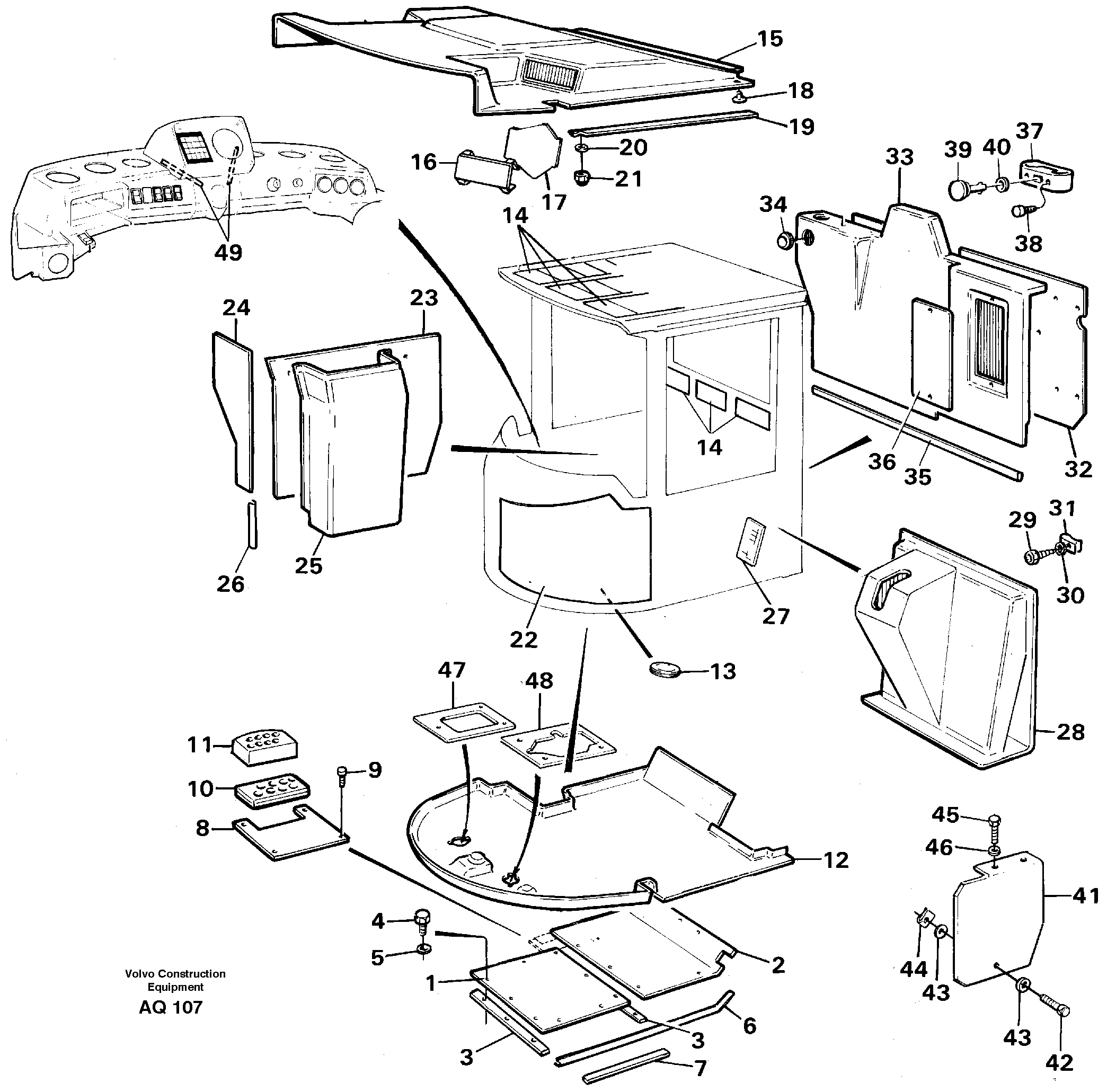 Insulating matting — volvo parts diagram