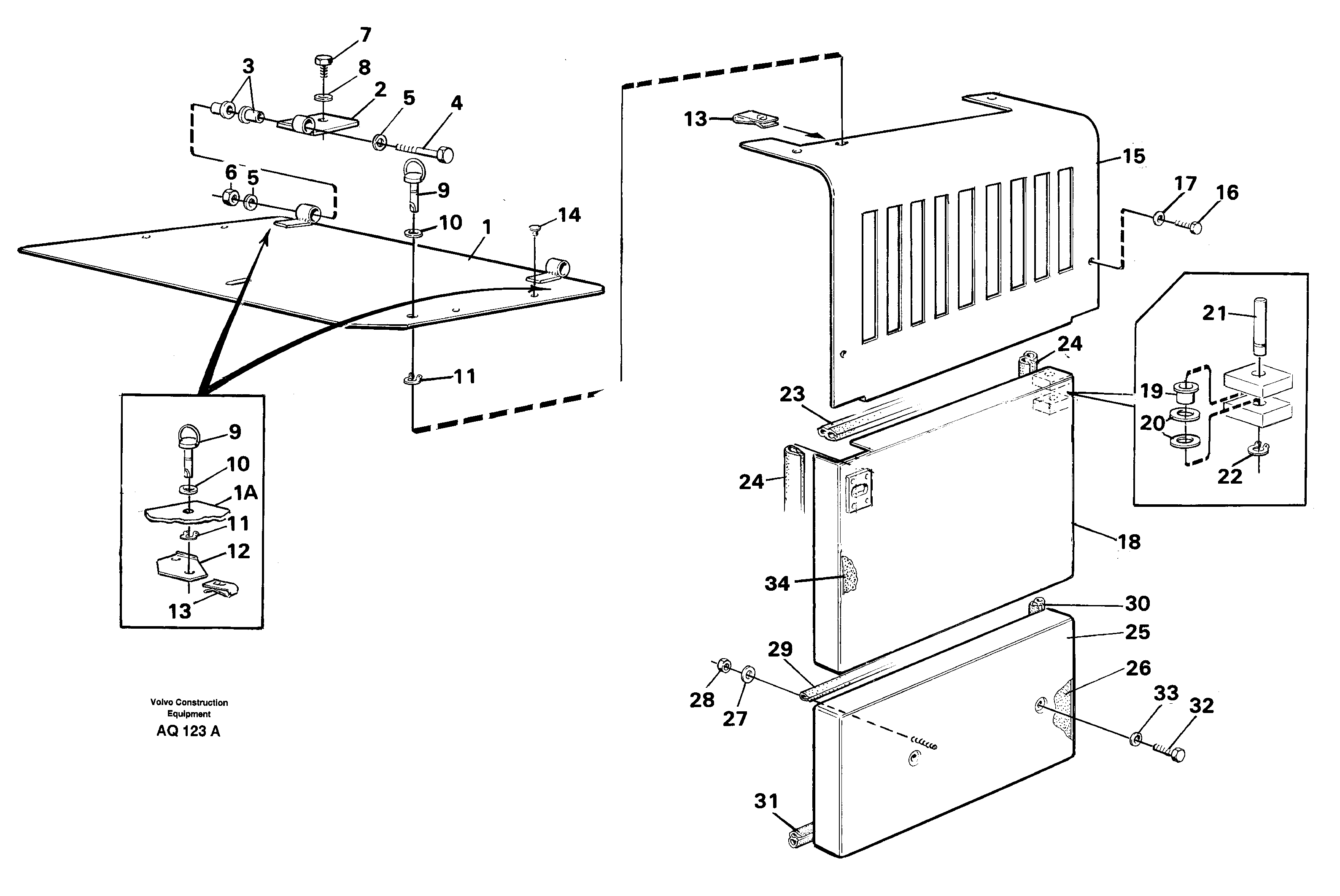Side hatches, front — volvo parts diagram