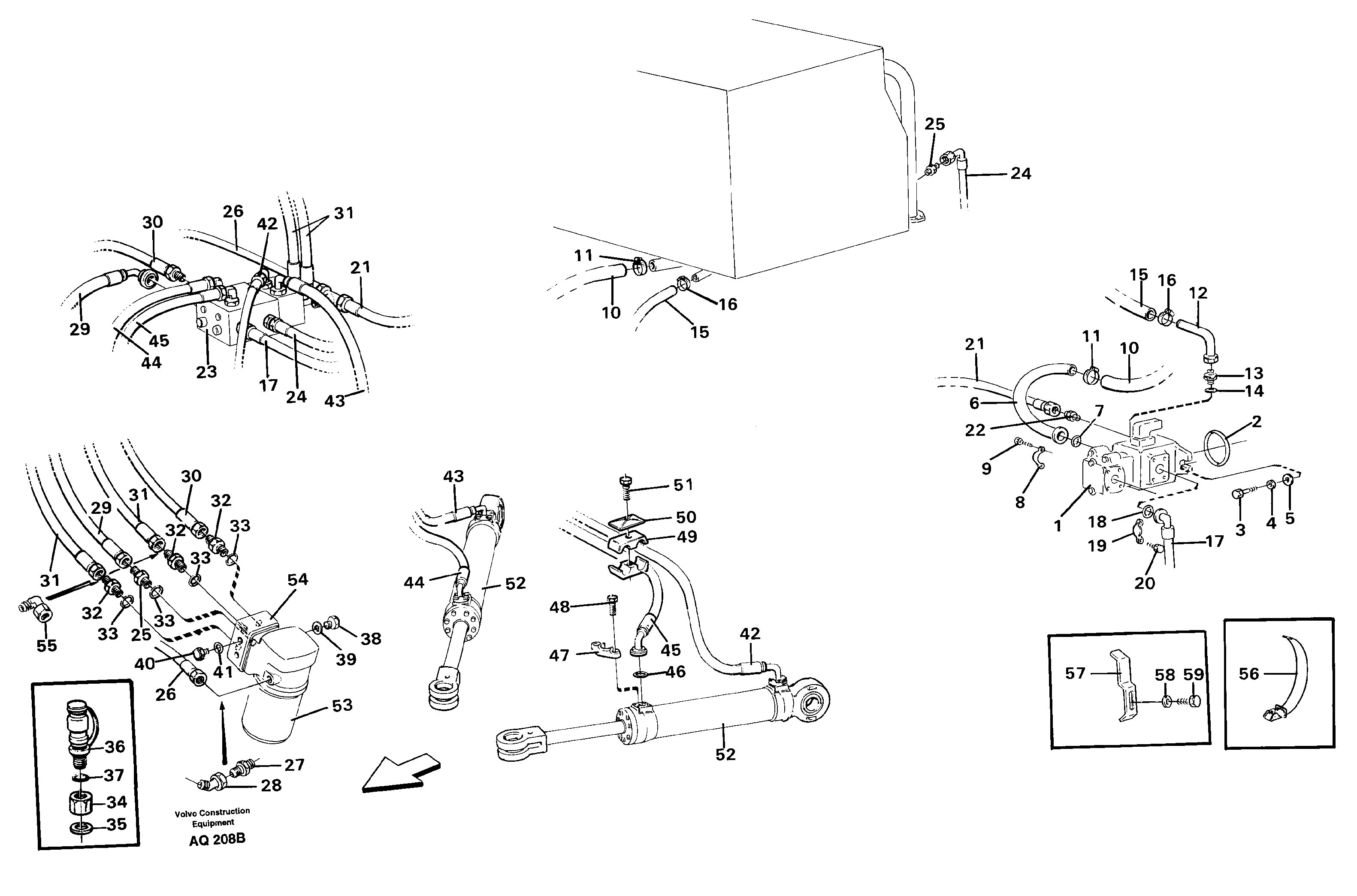 Steering system — volvo parts diagram