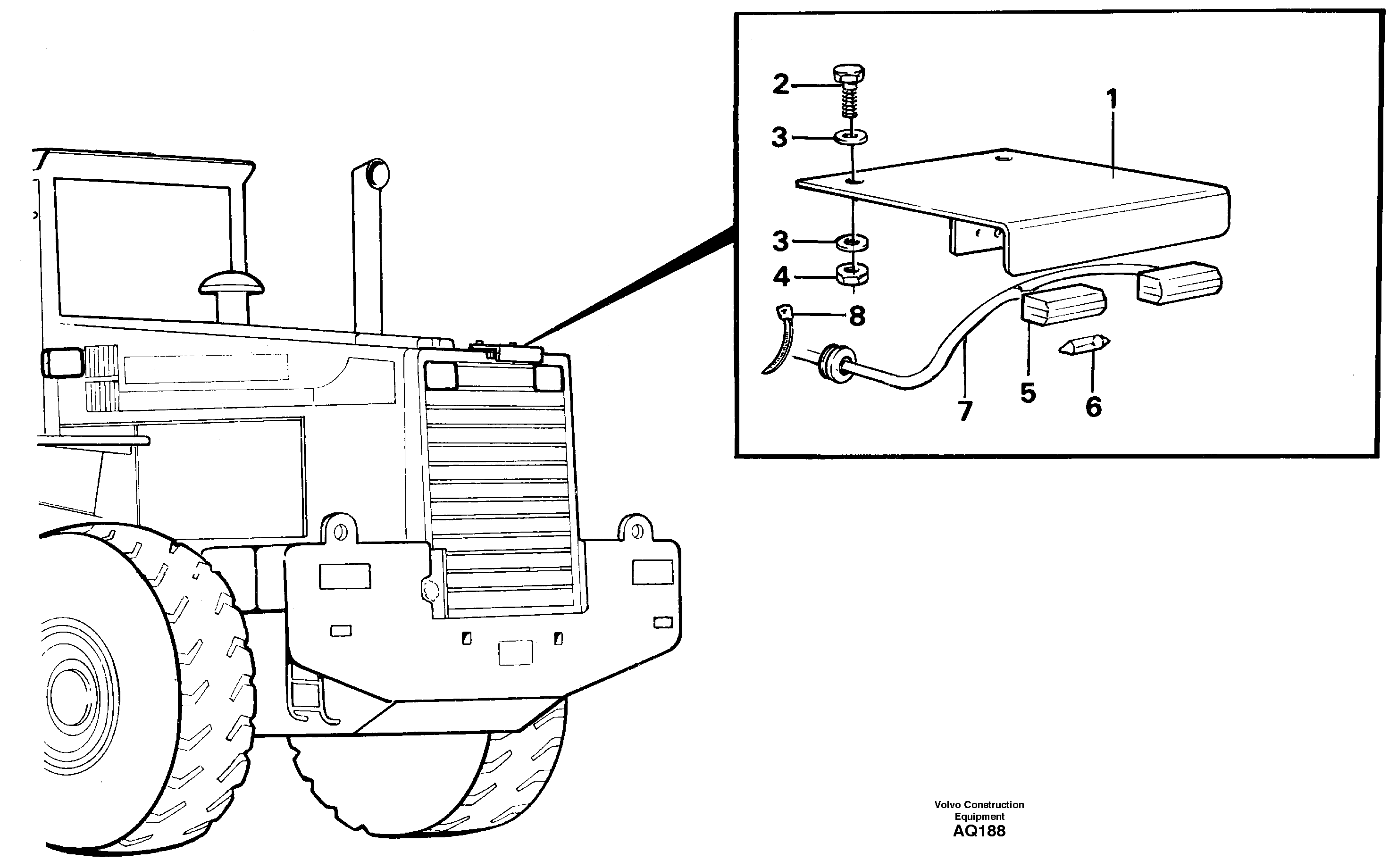 Sign plate.  91993 — volvo parts diagram