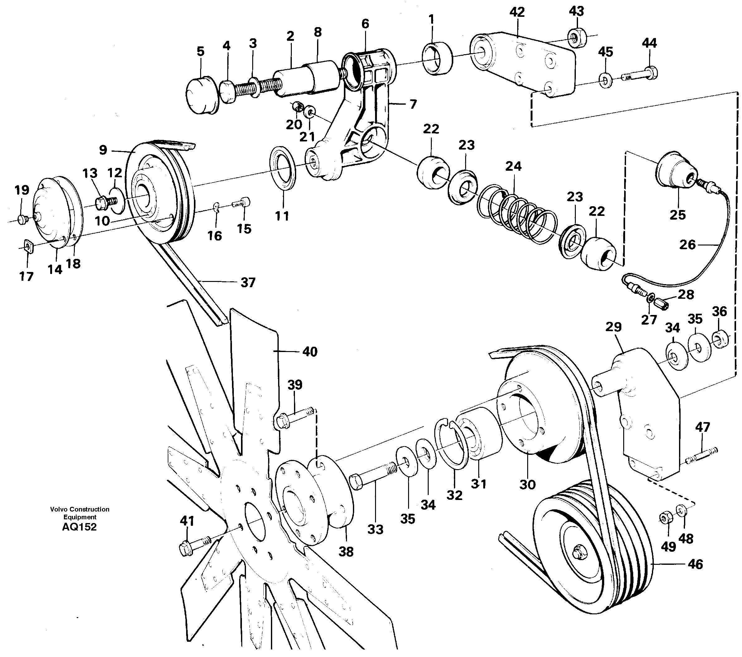 Belt transmission — volvo parts diagram
