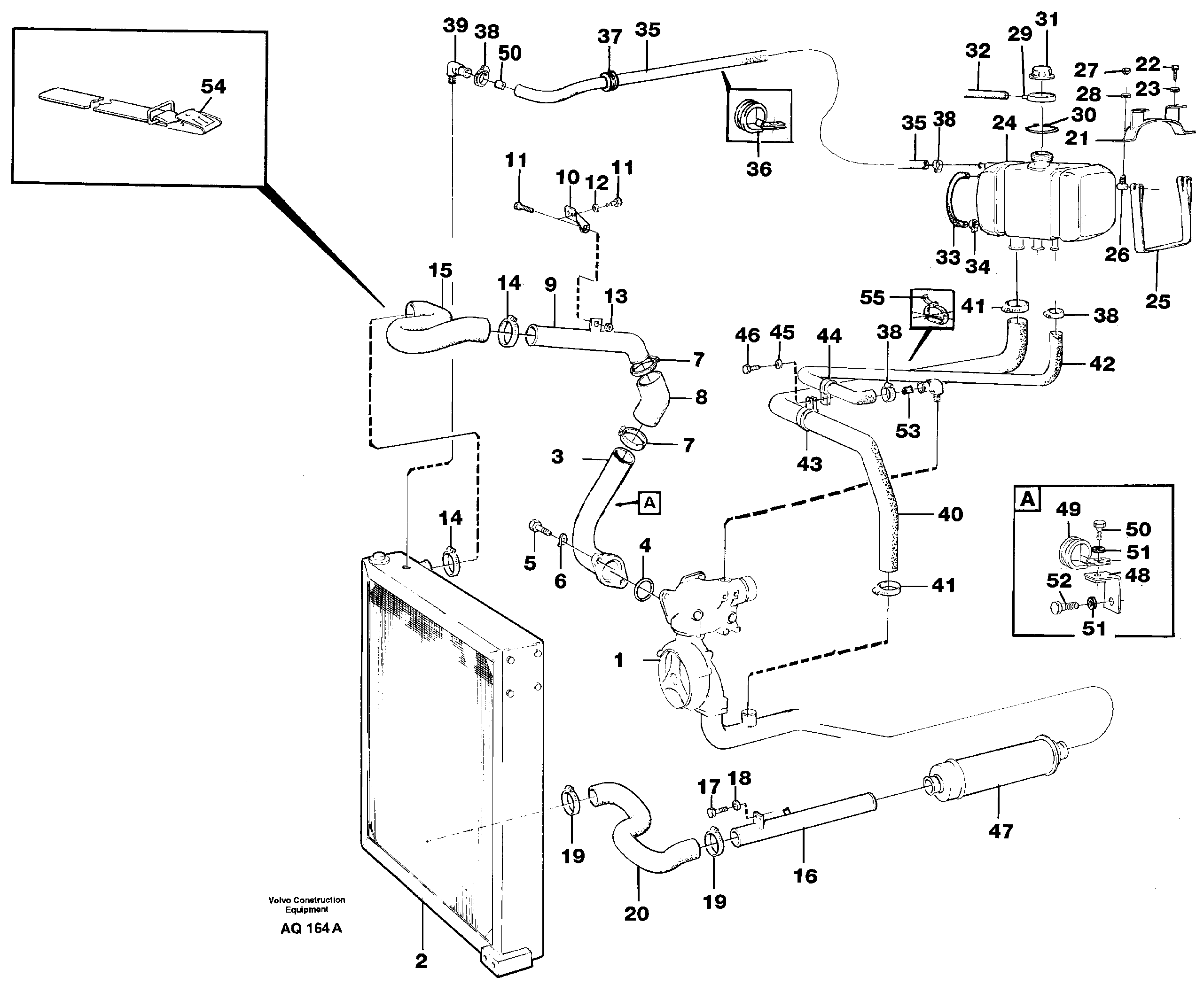 Cooling system — volvo parts diagram