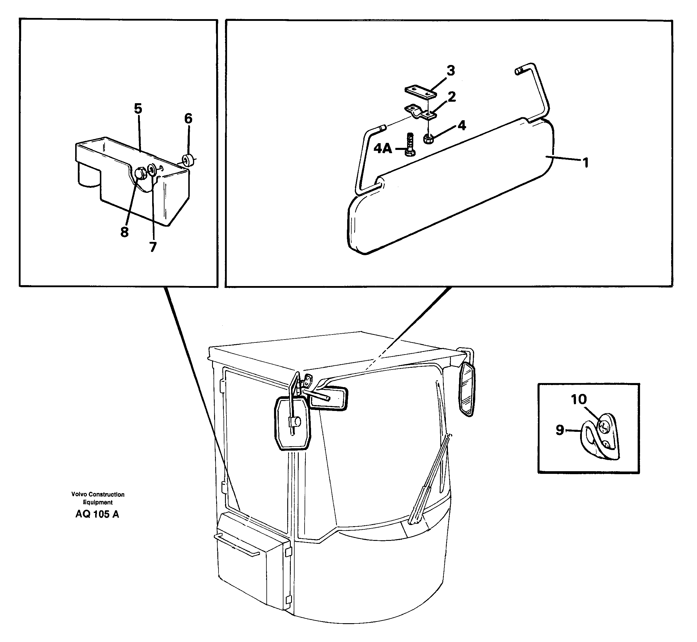 Interior components — volvo parts diagram