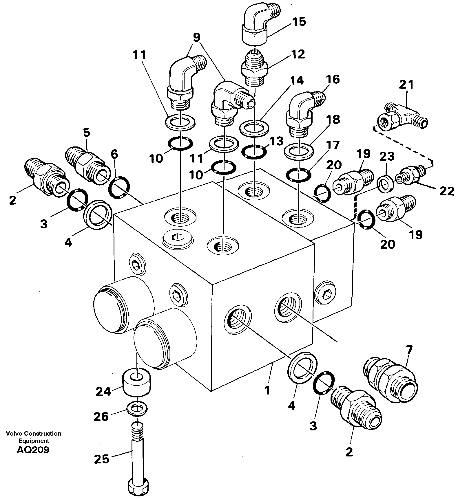Shift valve, assembly — volvo parts diagram