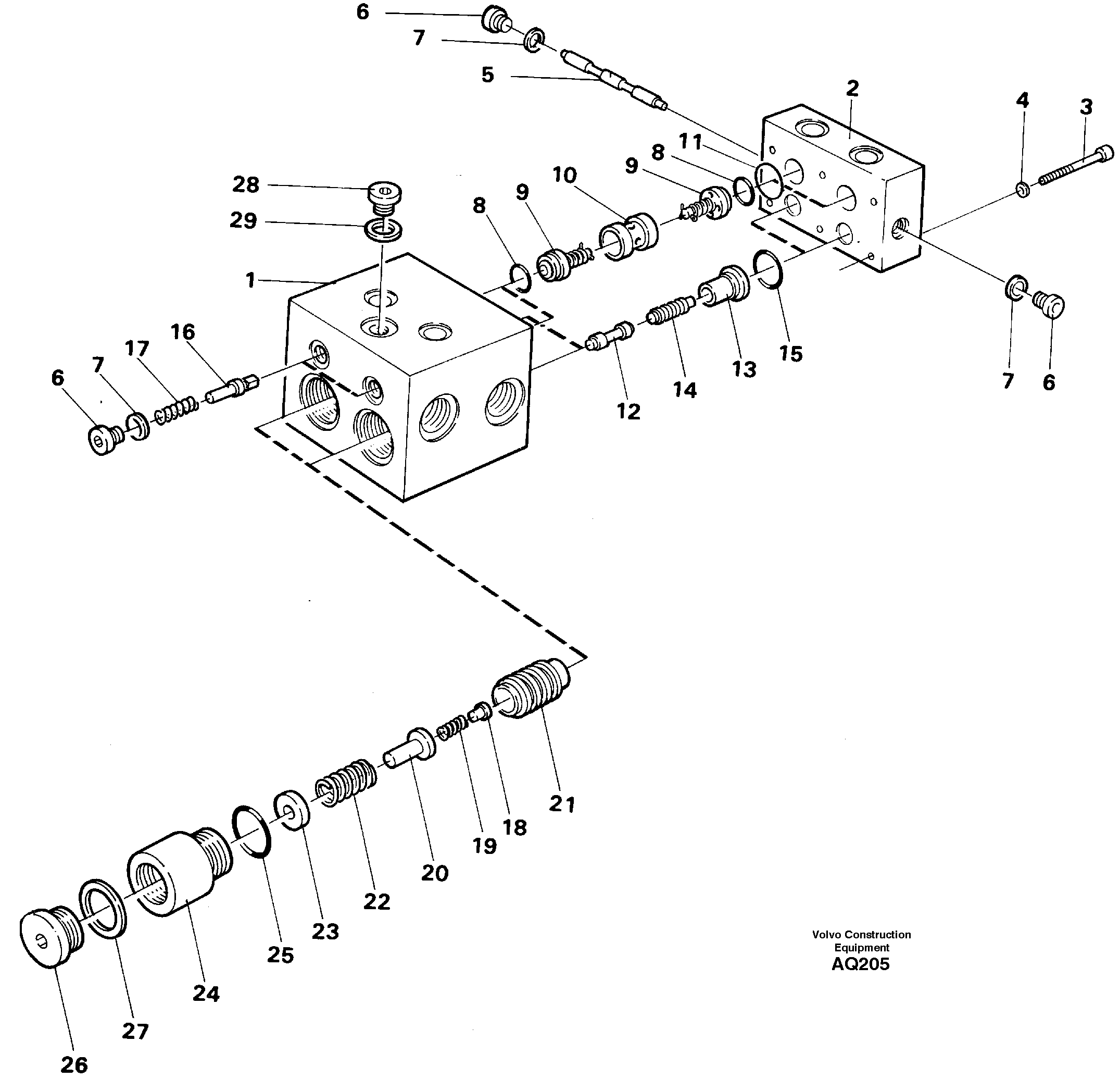 Shift valve — volvo parts diagram