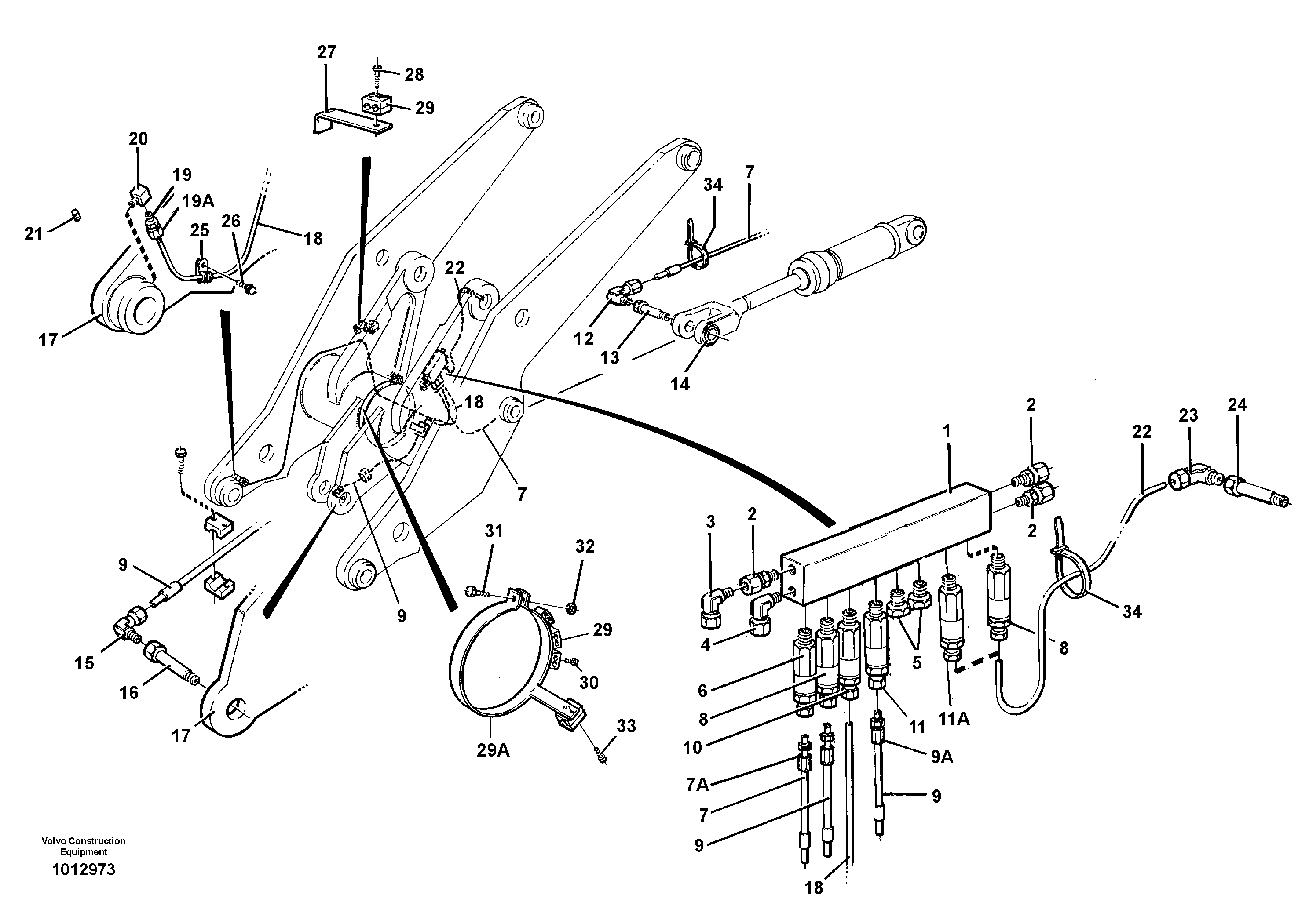 Distribution block, B3.  94810 — volvo parts diagram