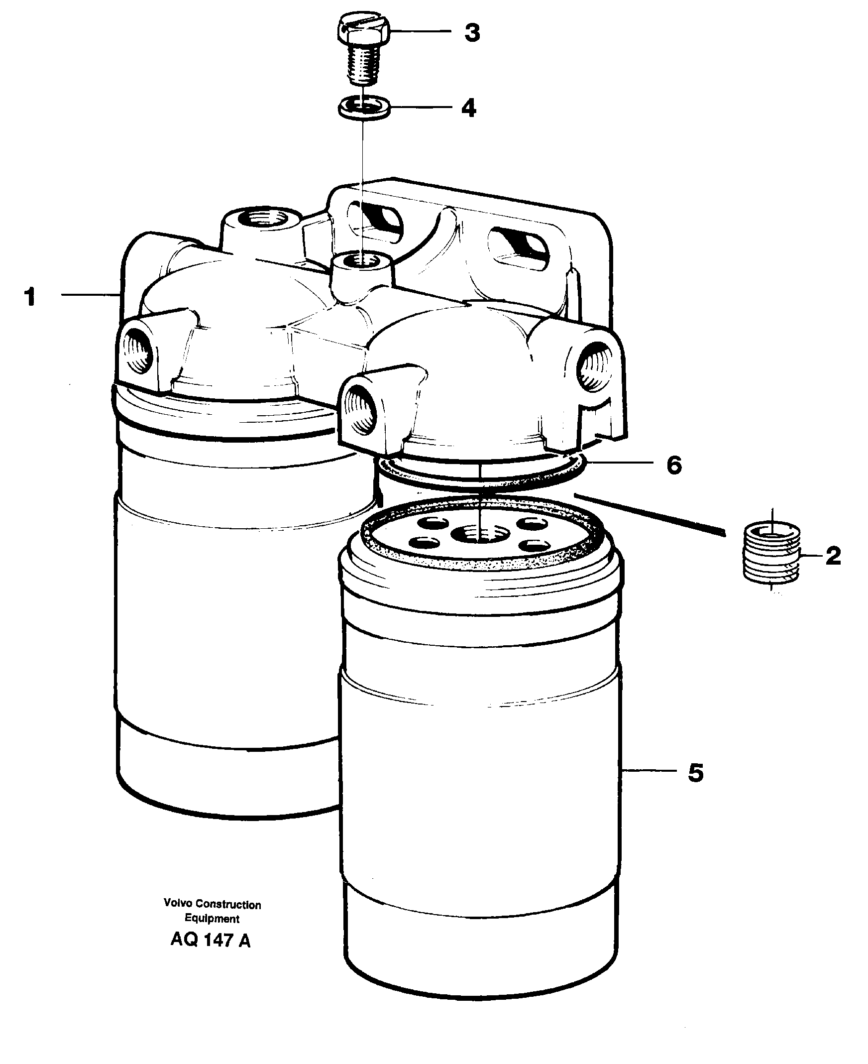 Fuel filter  1676832 ENG - 98191, 8194541 ENG 98192 - — volvo parts diagram