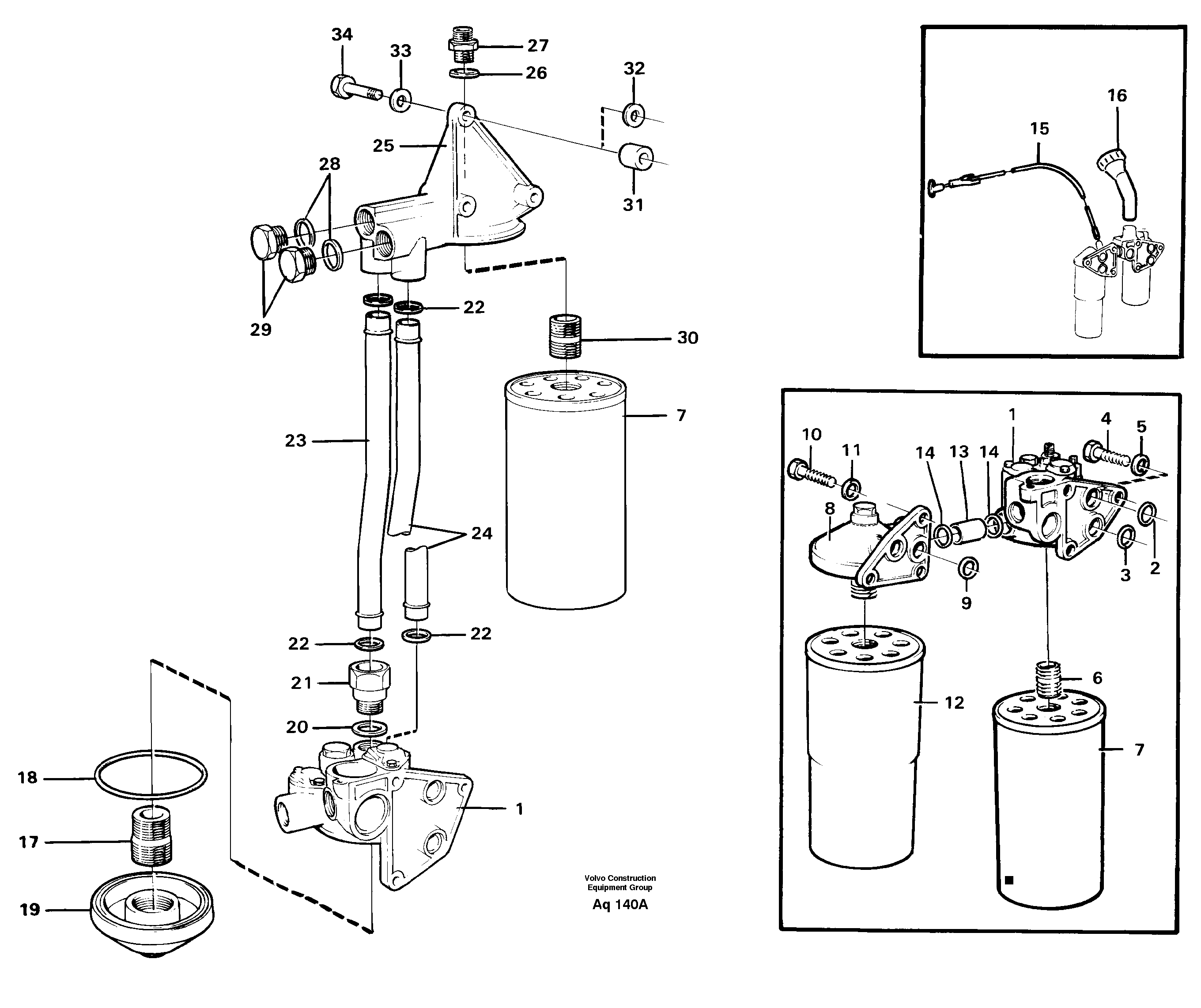 Oil filter — volvo parts diagram