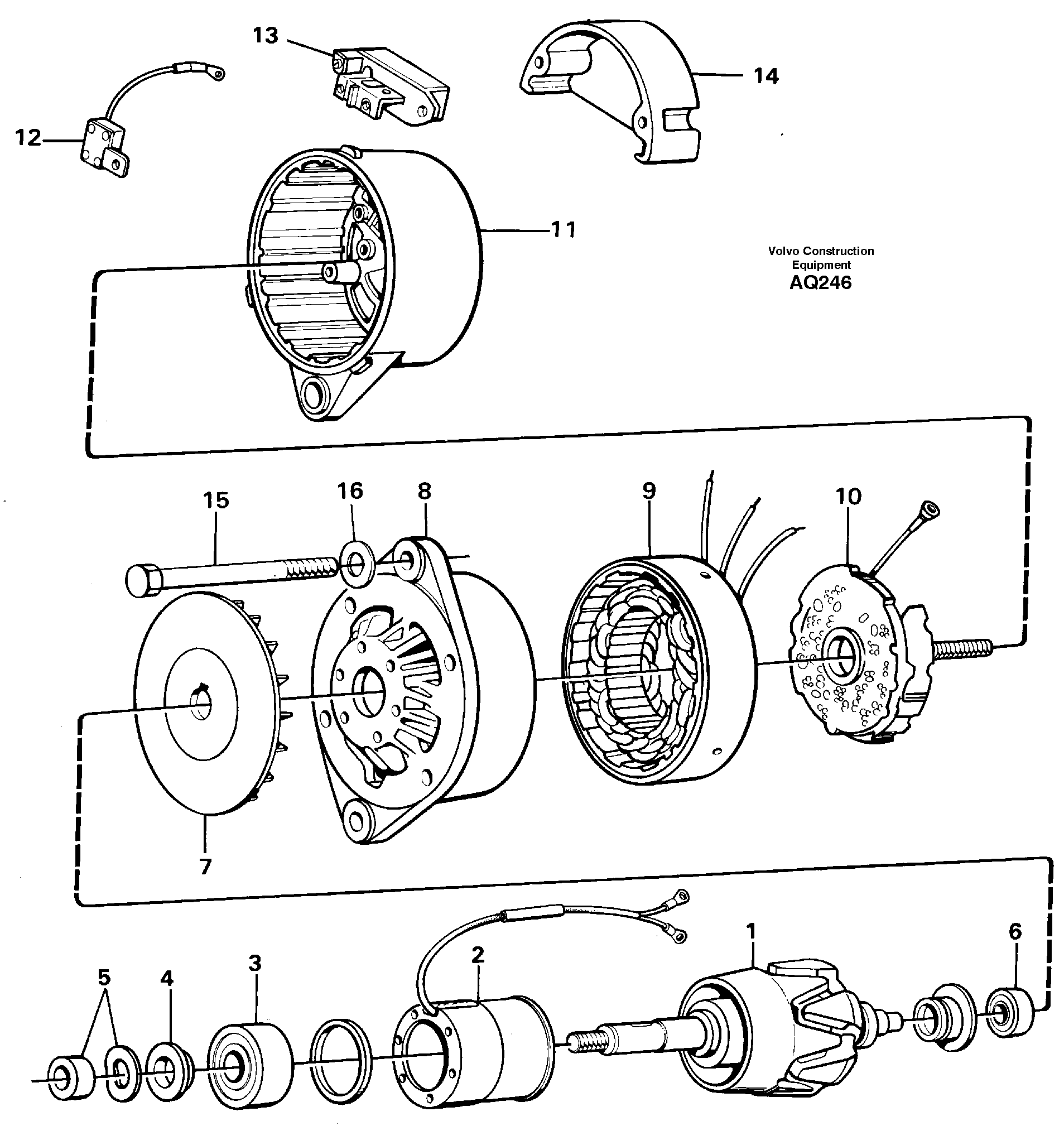 Alternator  91956 — volvo parts diagram