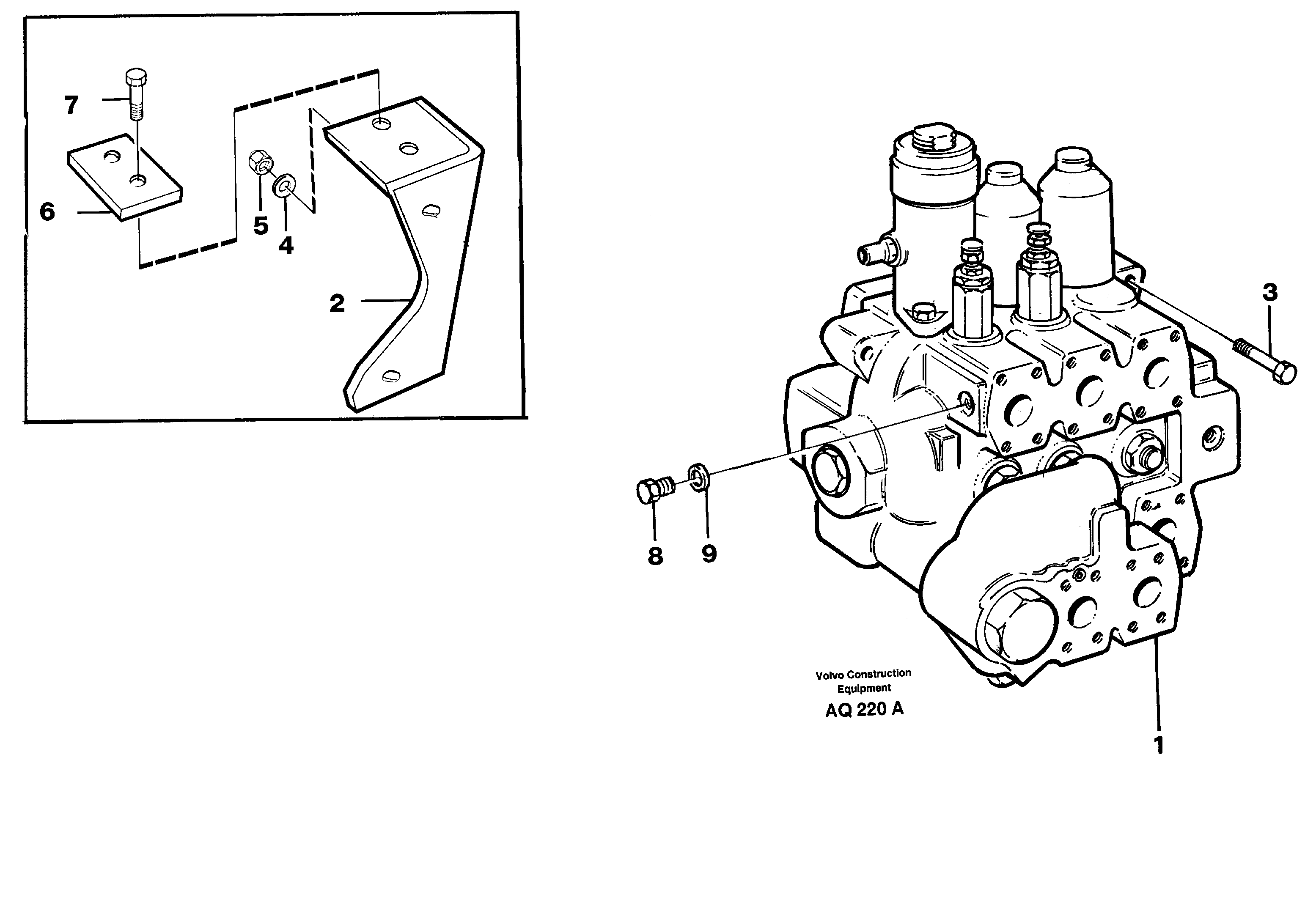 Control valve, Assembly — volvo parts diagram