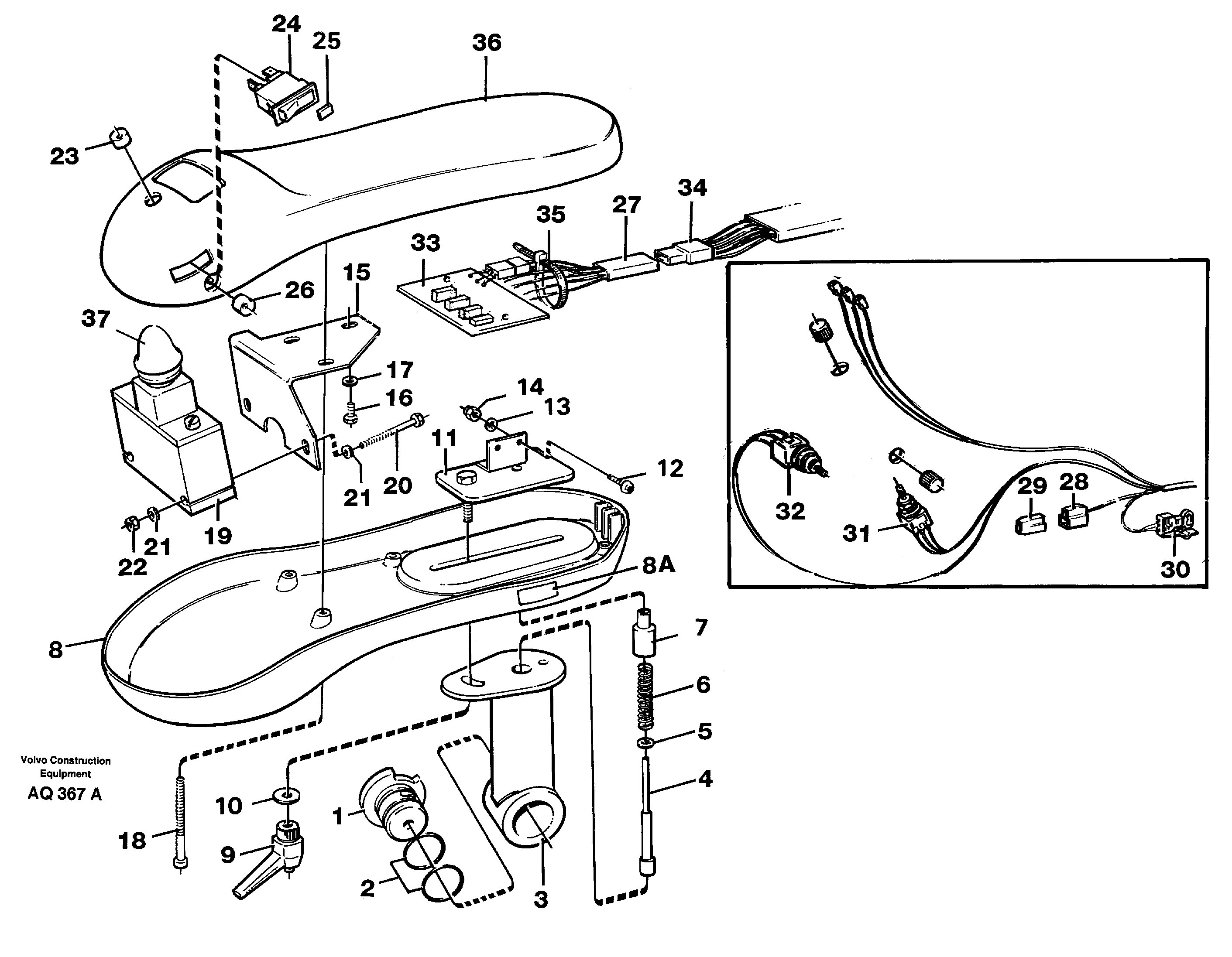 Armrest  94603 — volvo parts diagram