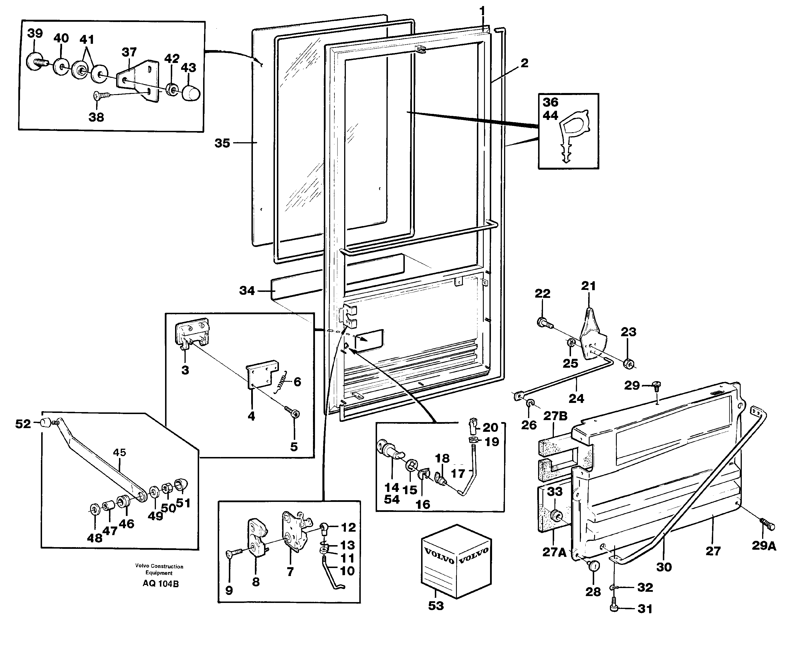 Door — volvo parts diagram