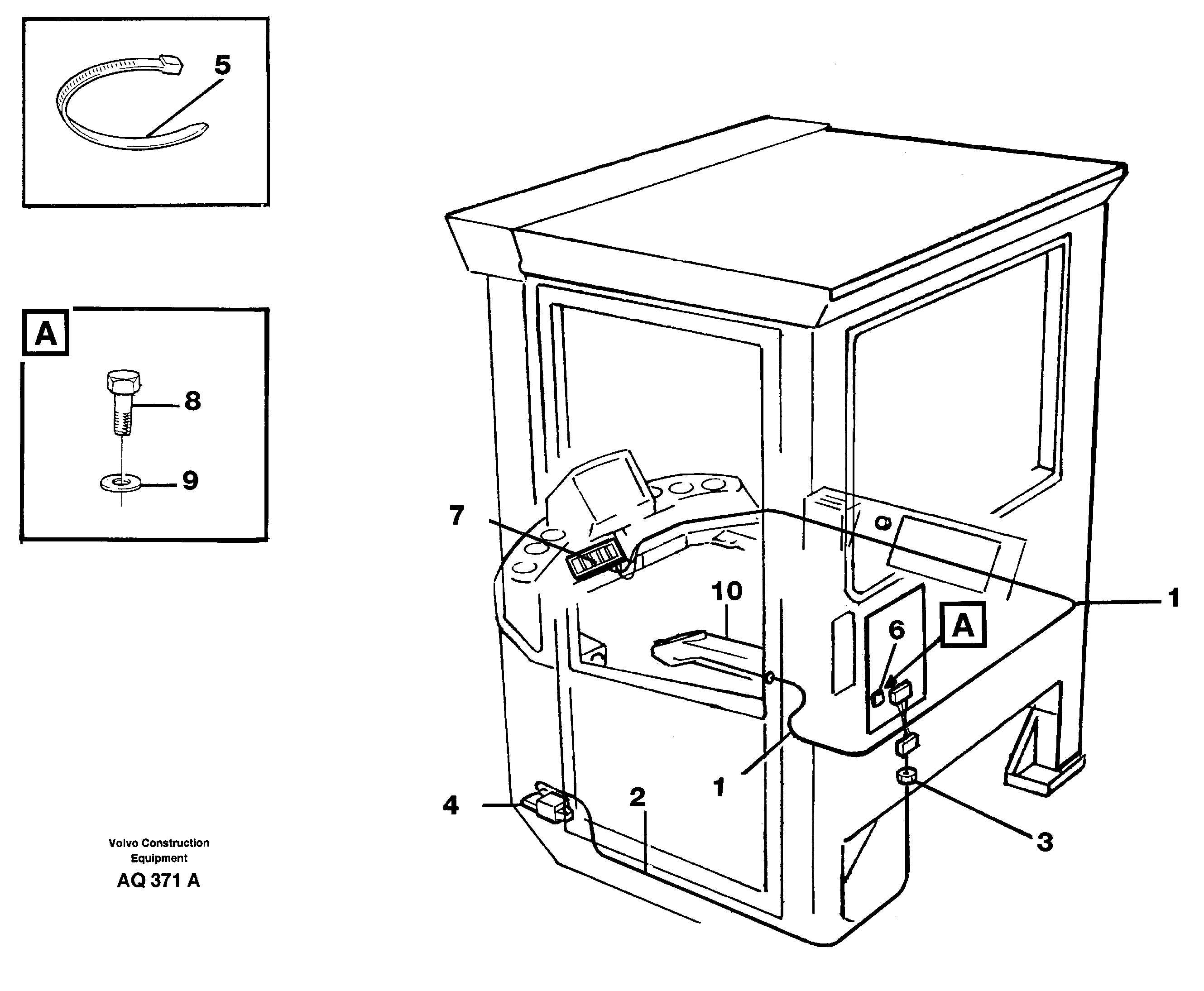 Cable harness for Cdc-steering.  94603 — volvo parts diagram