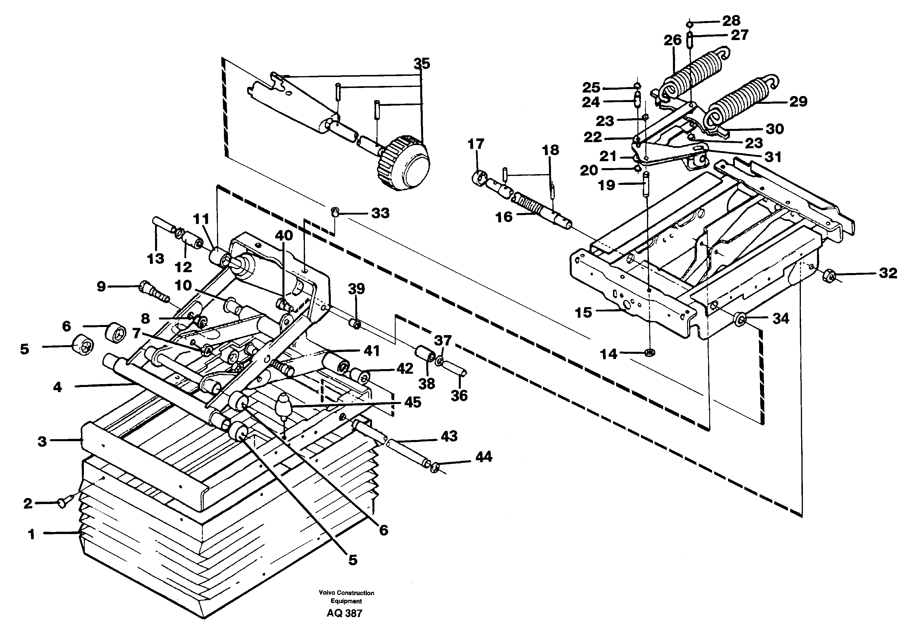 Operator seat Isri  93505 — volvo parts diagram