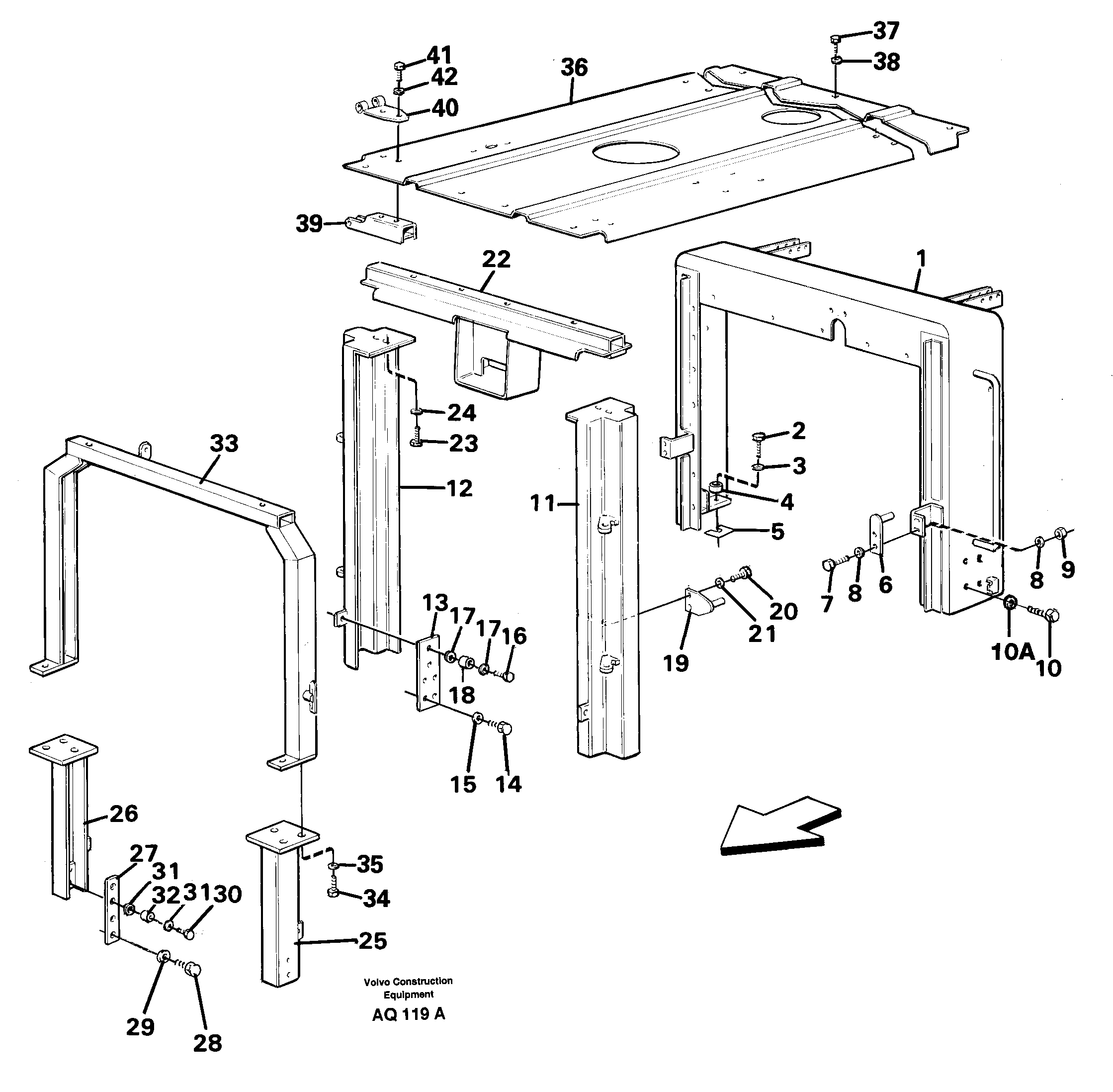 Engine cover — volvo parts diagram