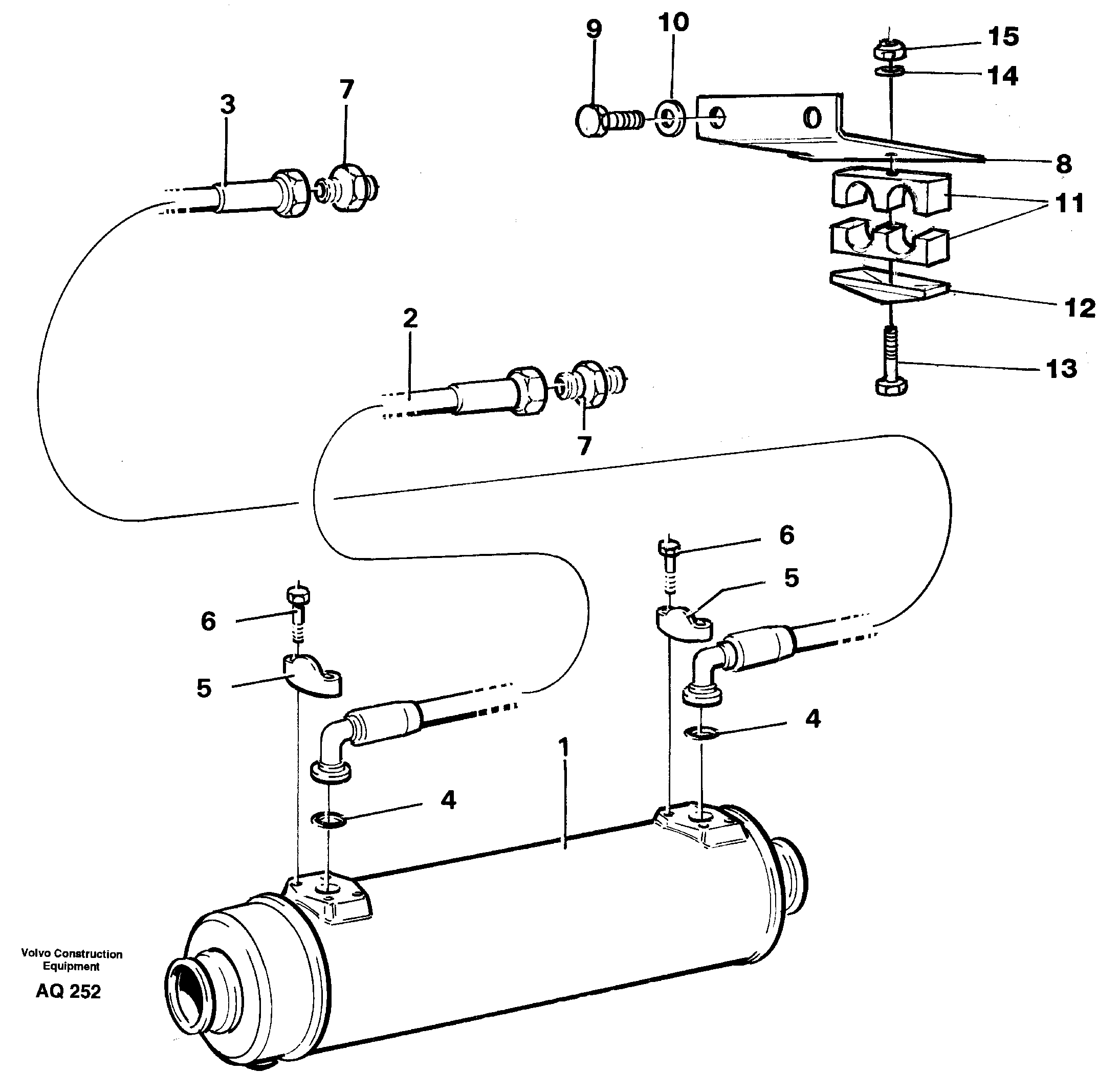 Cooling system — volvo parts diagram