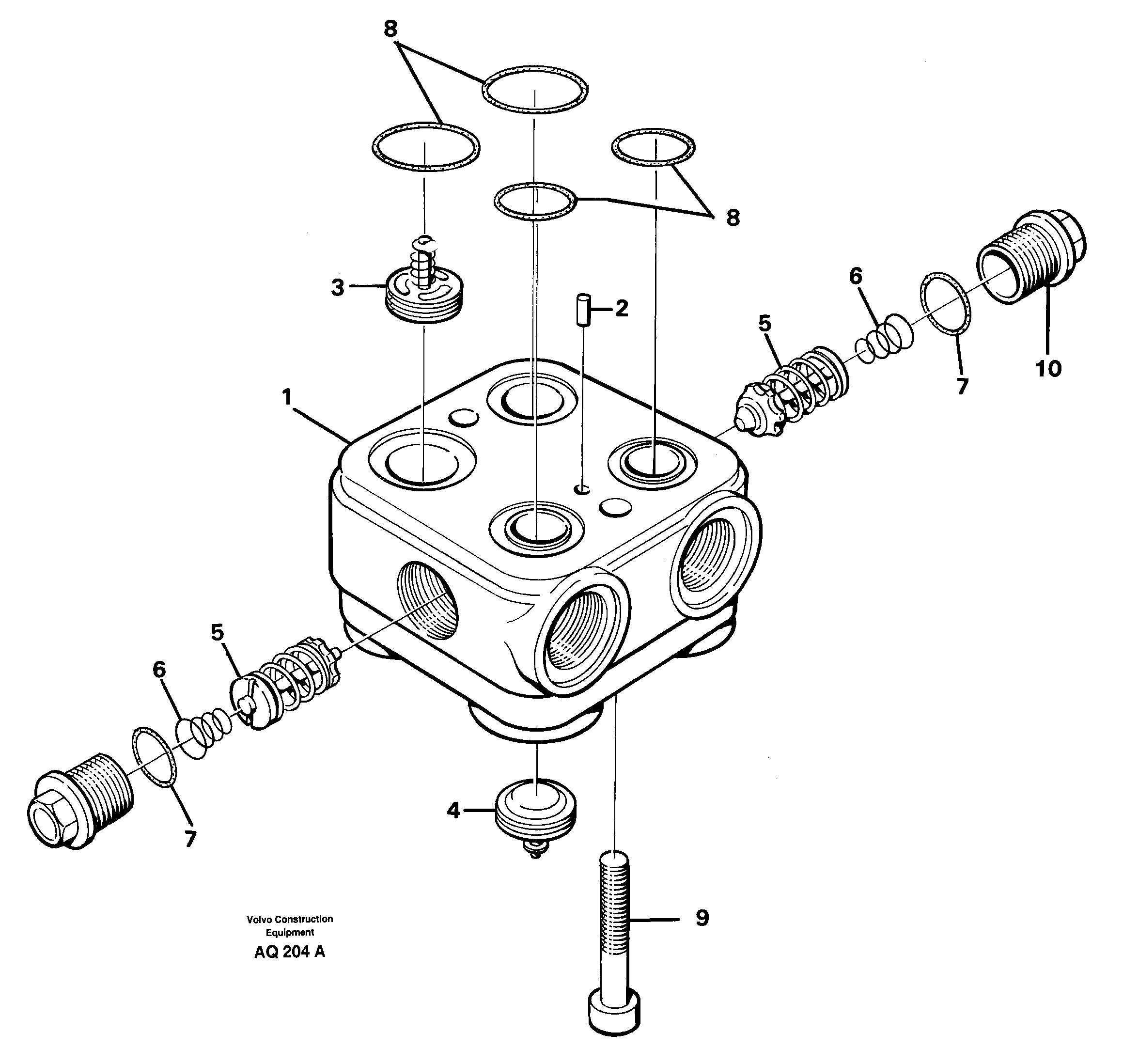 Valve housing — volvo parts diagram