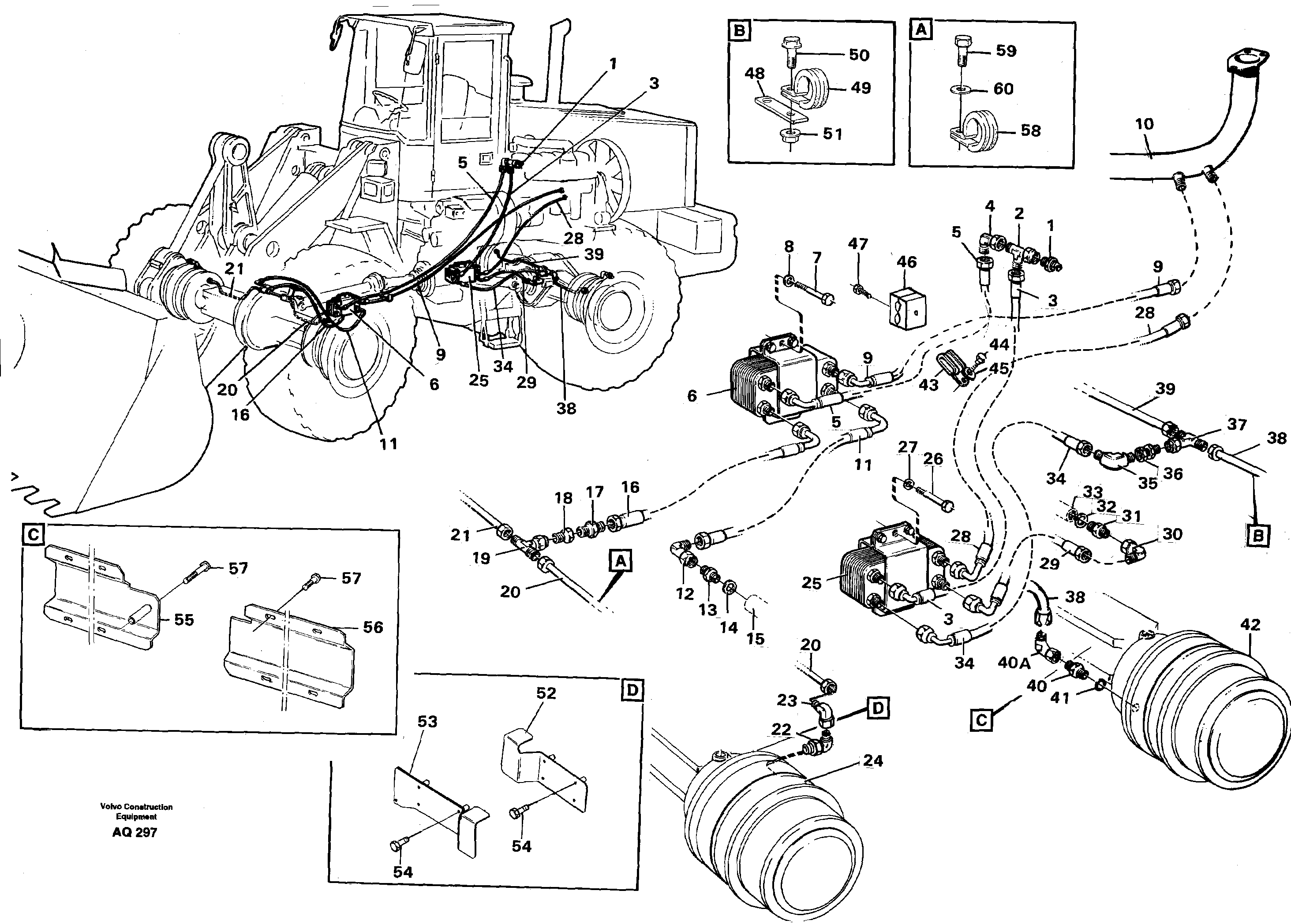 Cooling system for brakes.  94881 — volvo parts diagram