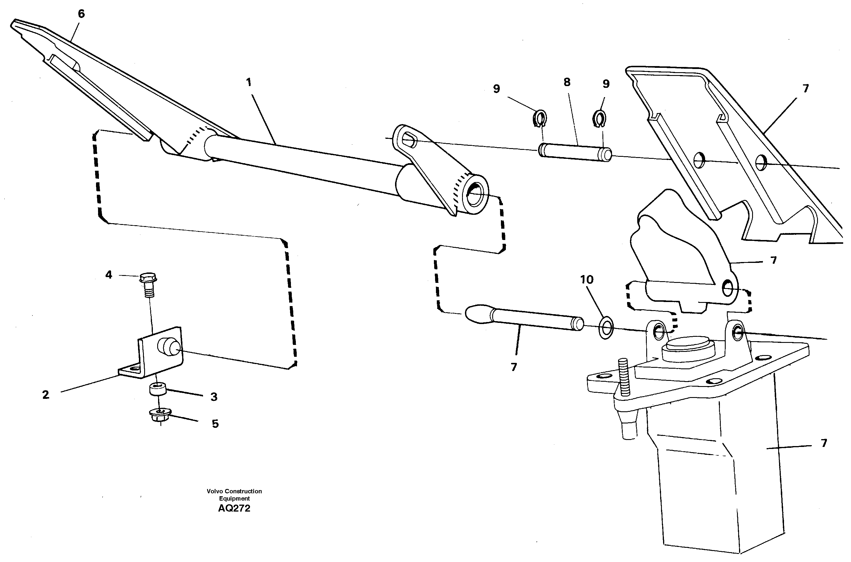 Dual brake pedals  91925 — volvo parts diagram