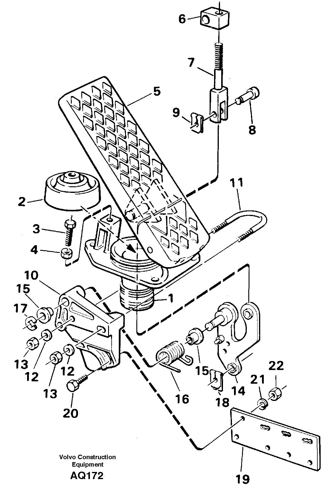 Pedal  STD, 93505 — volvo parts diagram