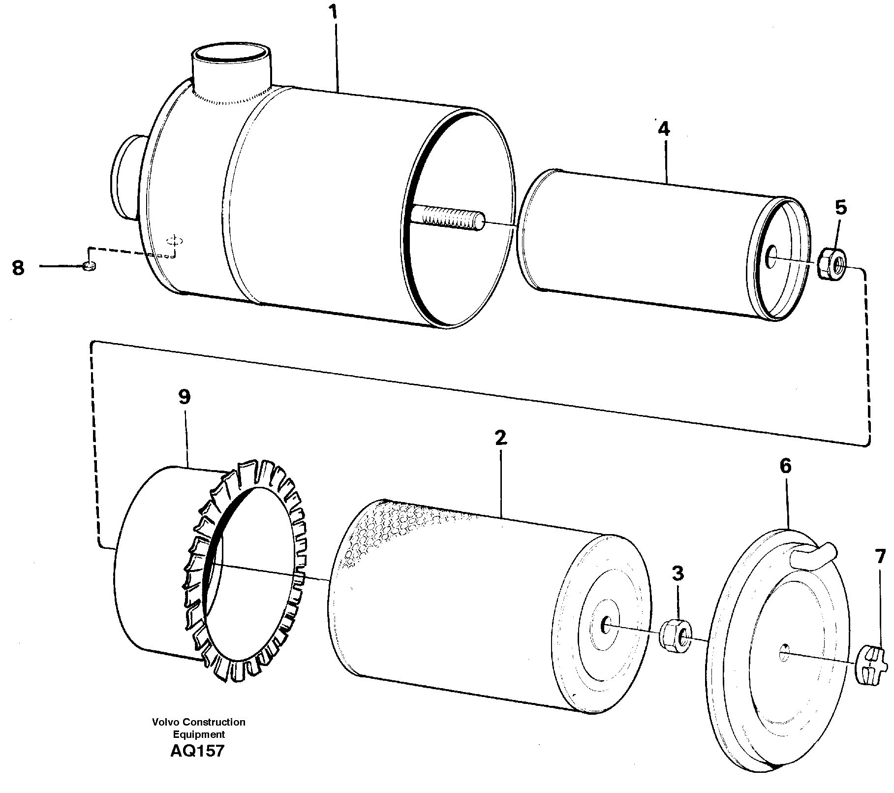Air filter — volvo parts diagram