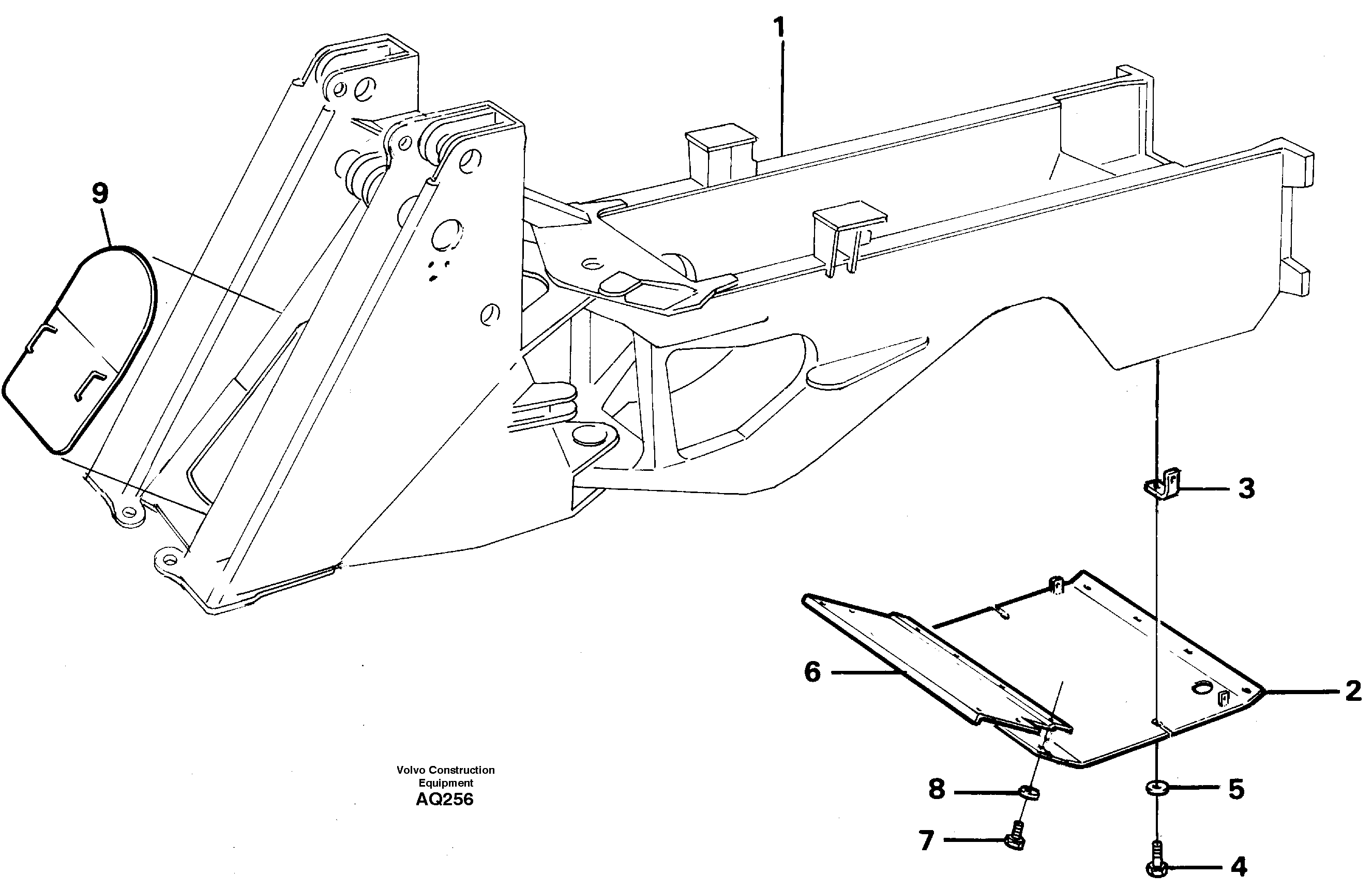 Protecting plate — volvo parts diagram