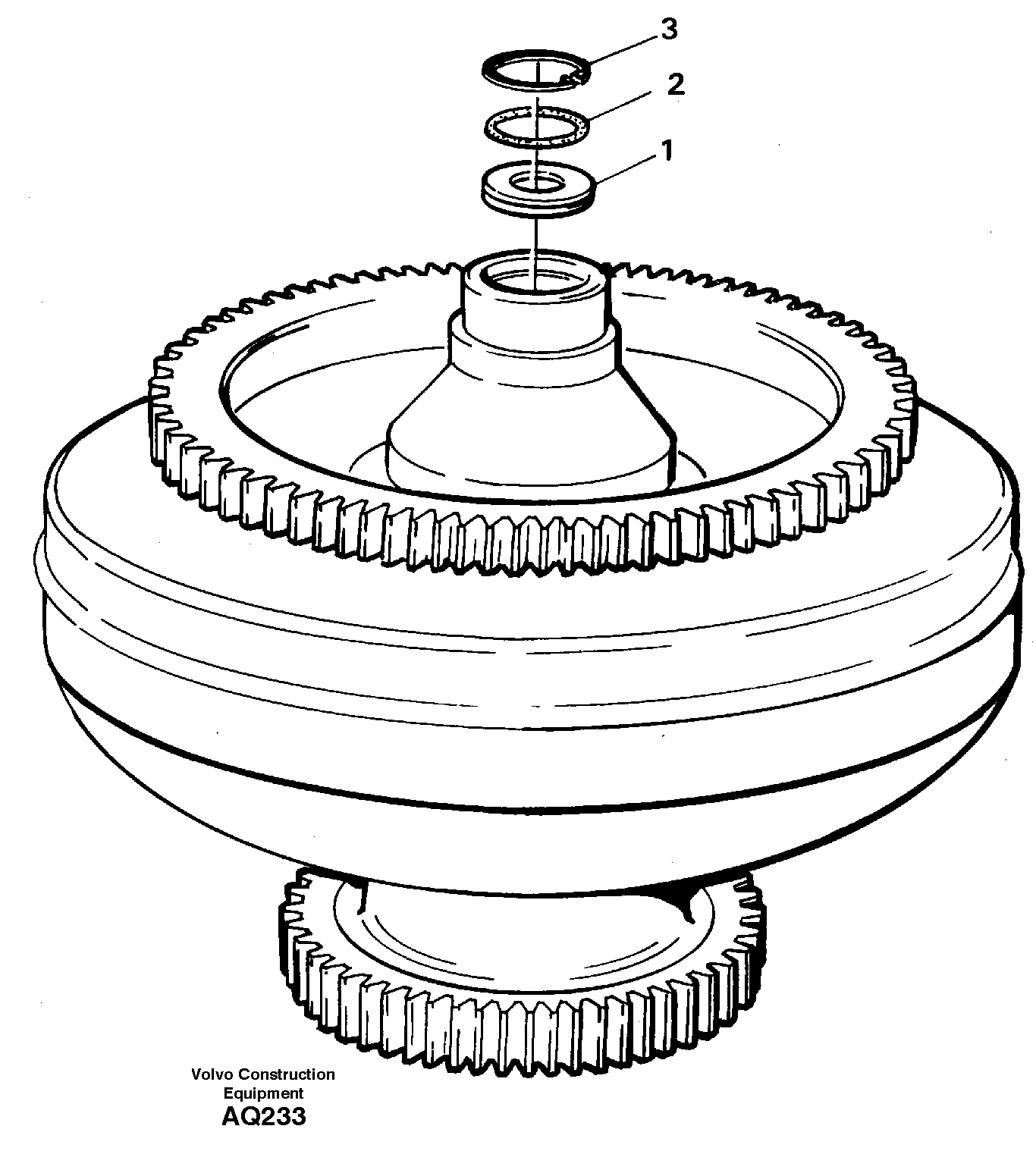 Torque converter  22500 — volvo parts diagram