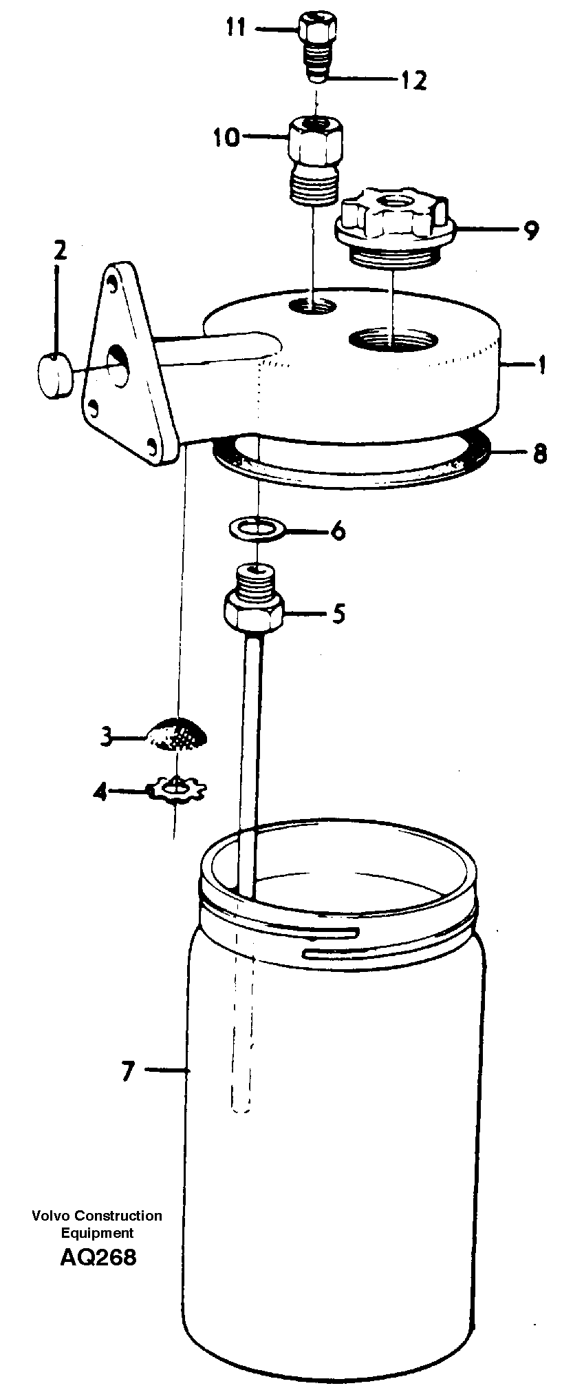 Anti-freeze reservoir  92172 — volvo parts diagram