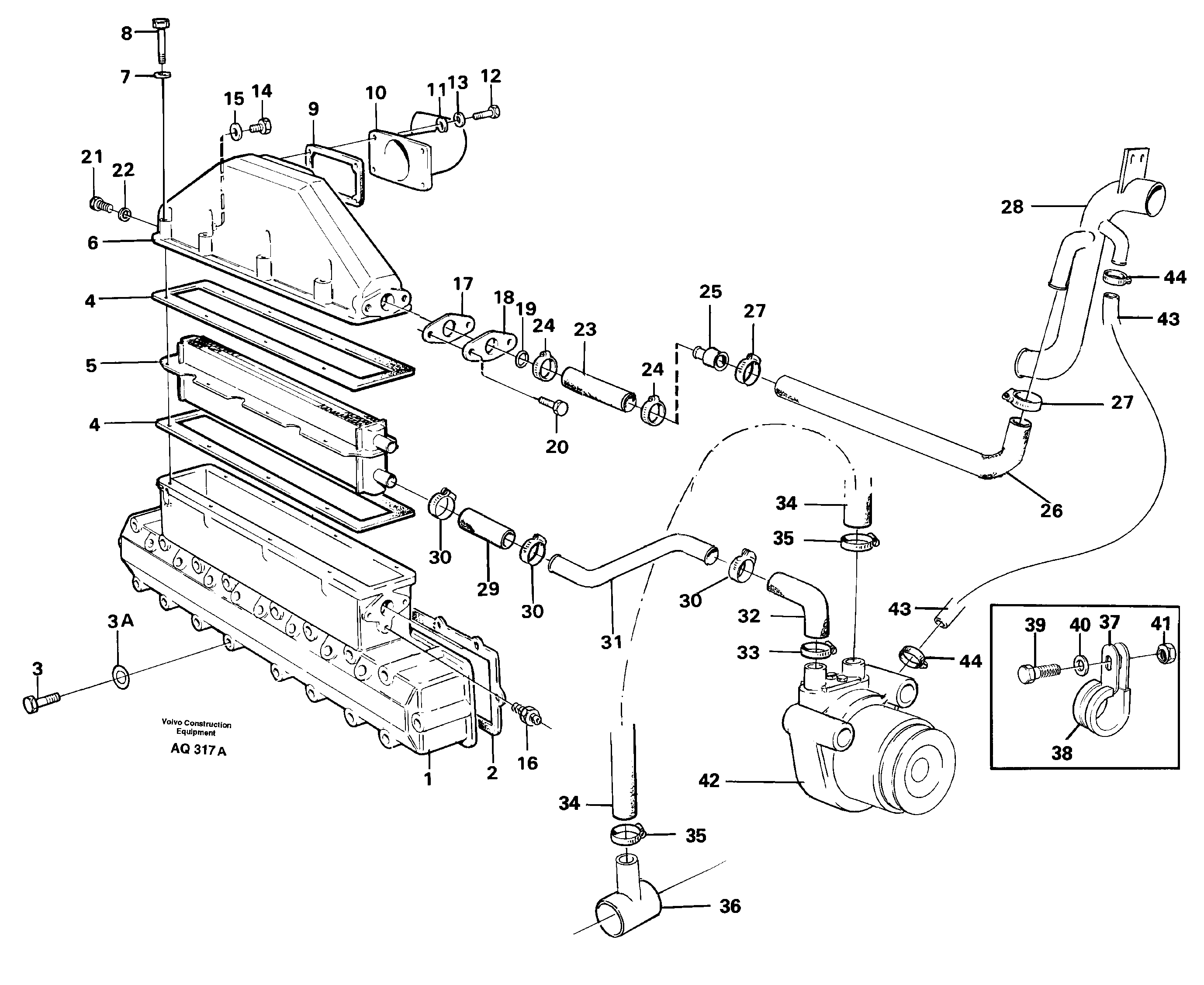Intercooler — volvo parts diagram