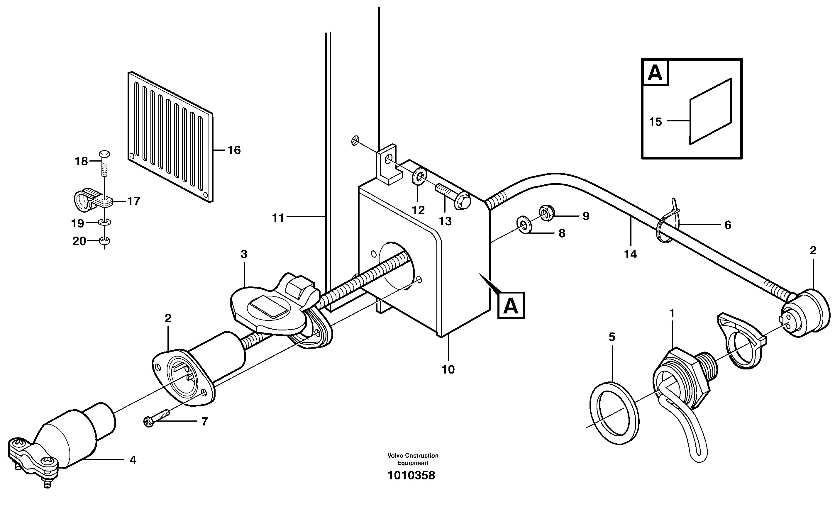 Engine heater — volvo parts diagram