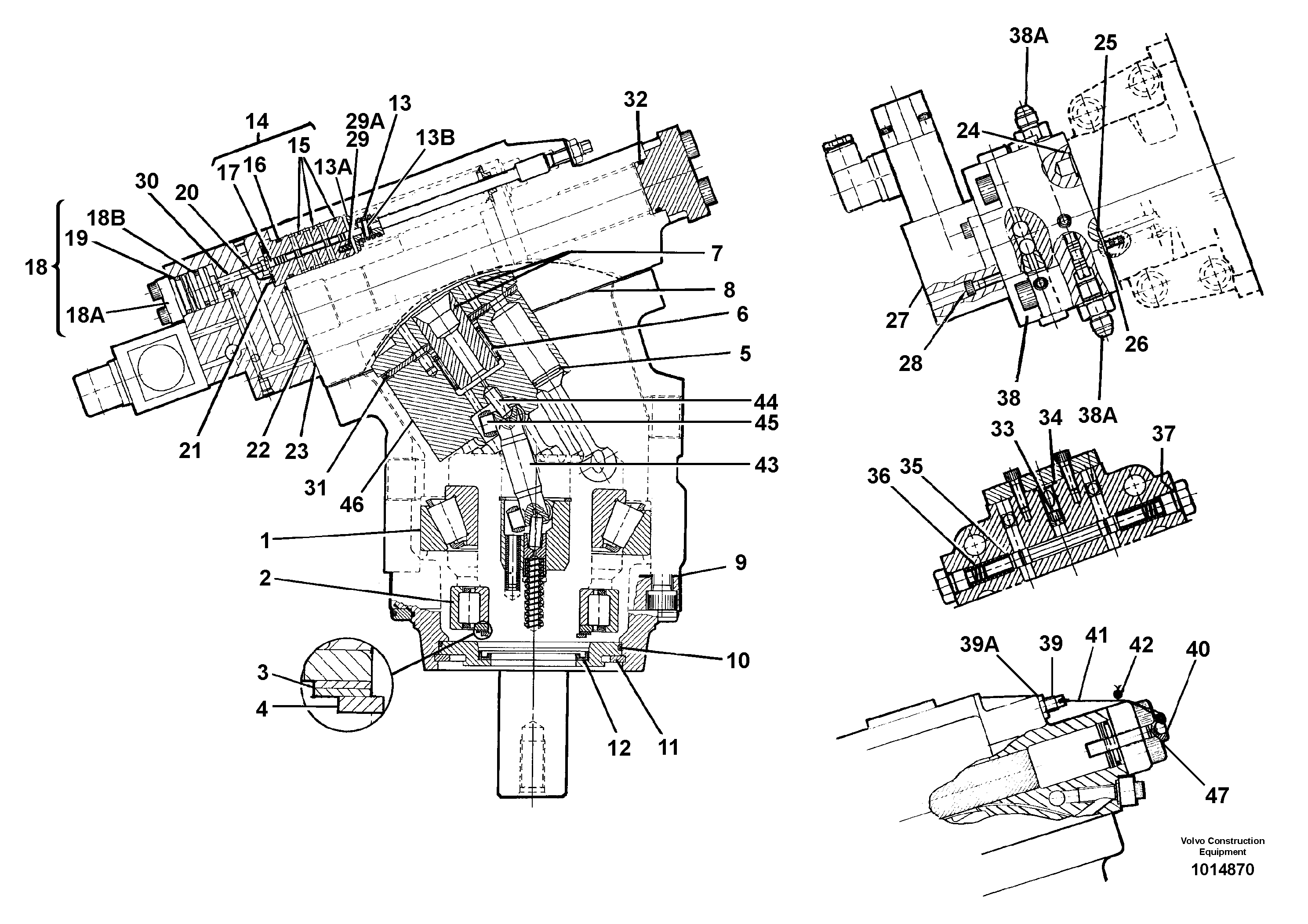 Hydraulic motor — volvo parts diagram