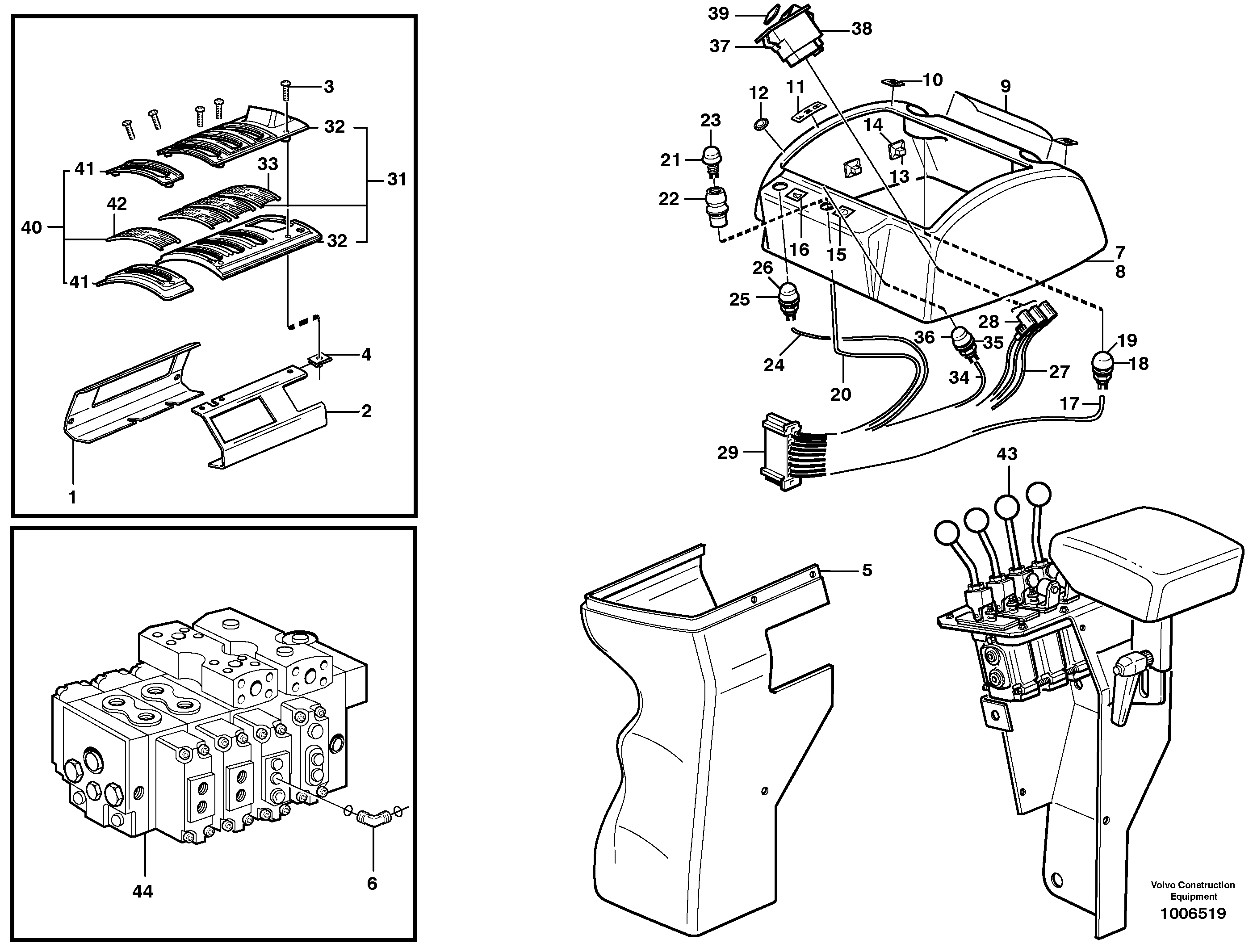 Cover for servo valves  80215 — volvo parts diagram