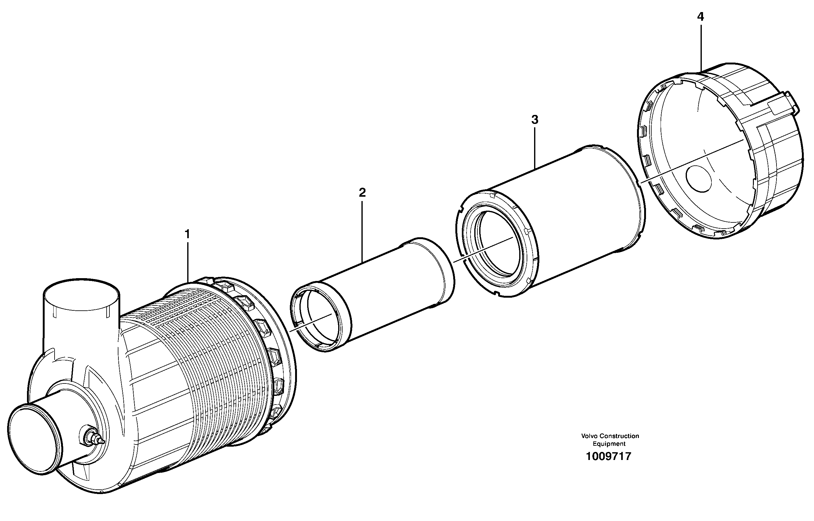 Air filter — volvo parts diagram