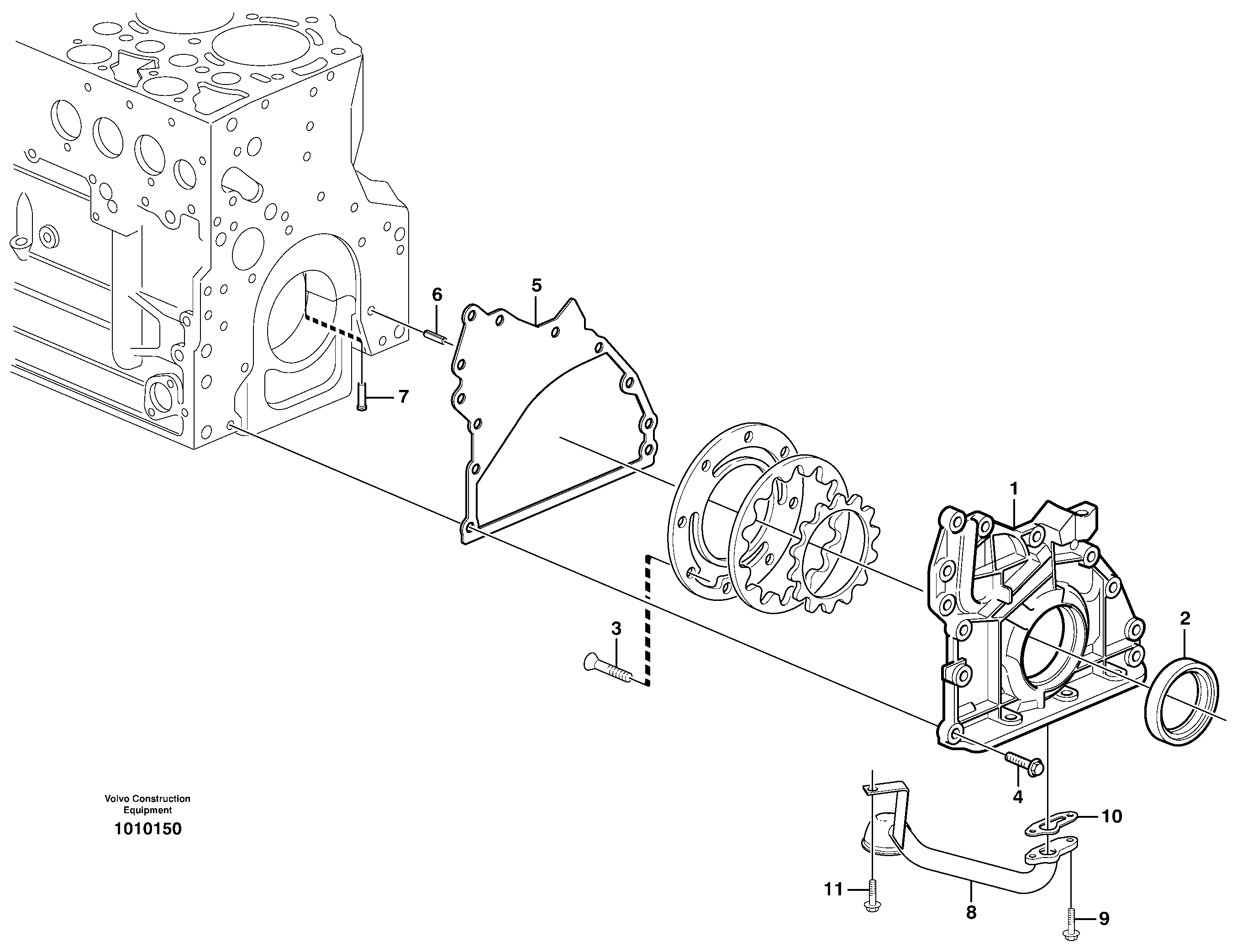 Lubricating oil system — volvo parts diagram