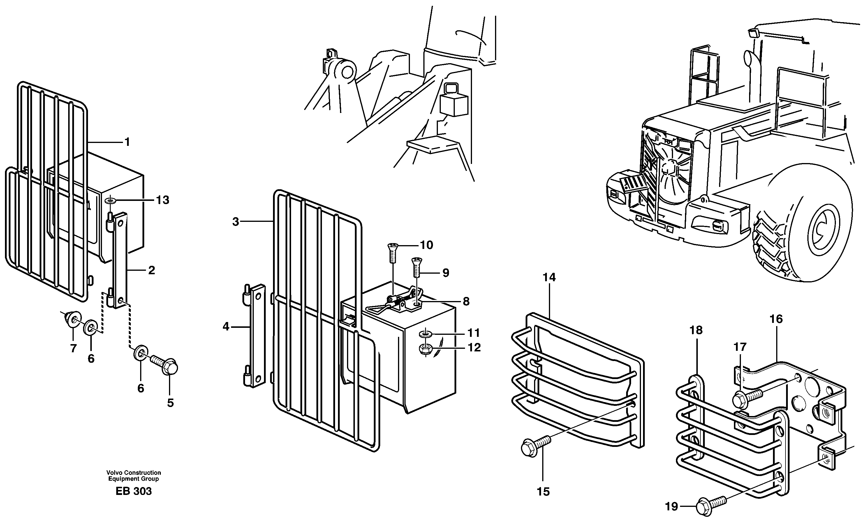 Protection for lighting.  91585, 80406, 80076 — volvo parts diagram