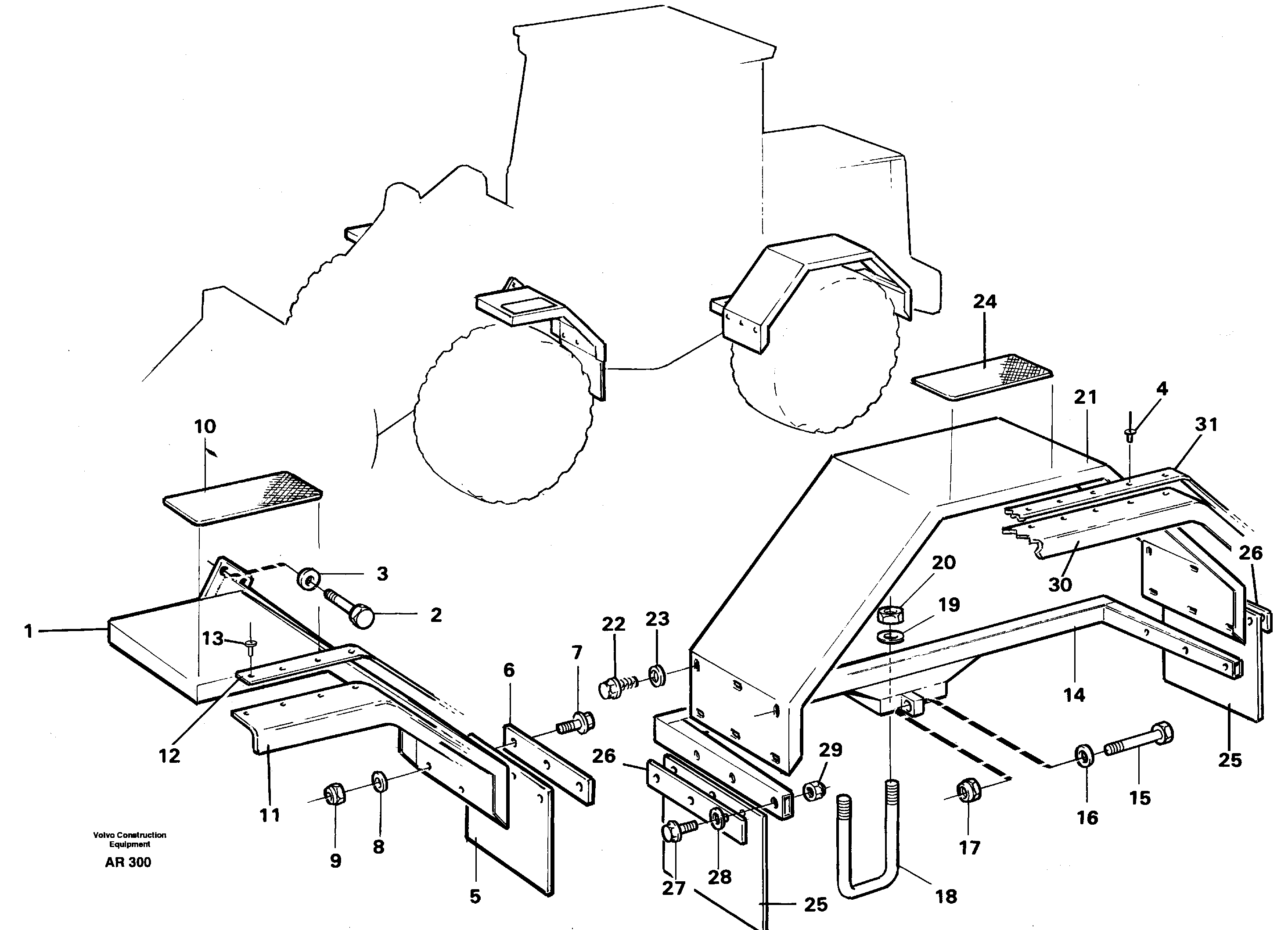 Fenders  92361 — volvo parts diagram