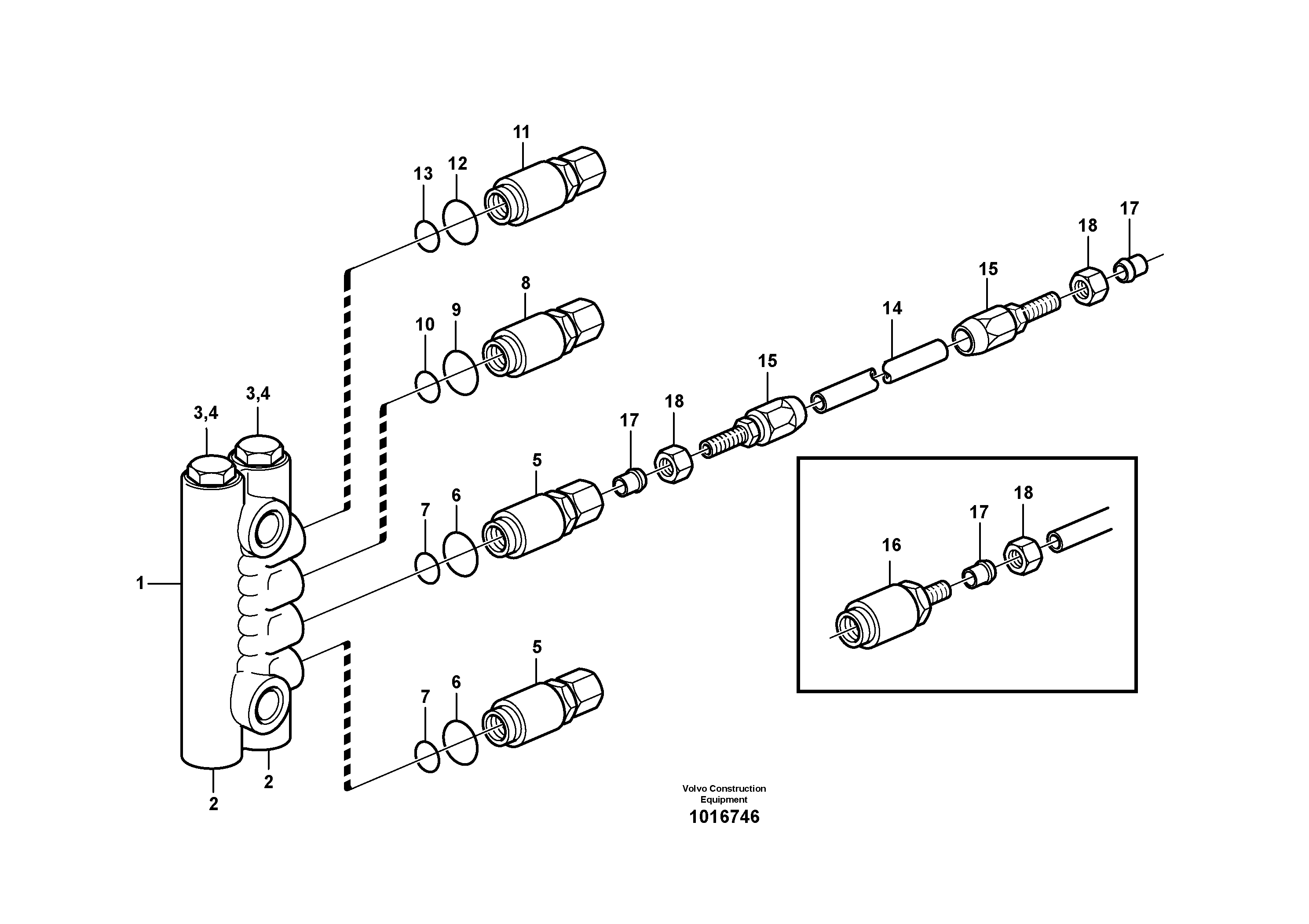 Distribution block, B3  80579 — volvo parts diagram