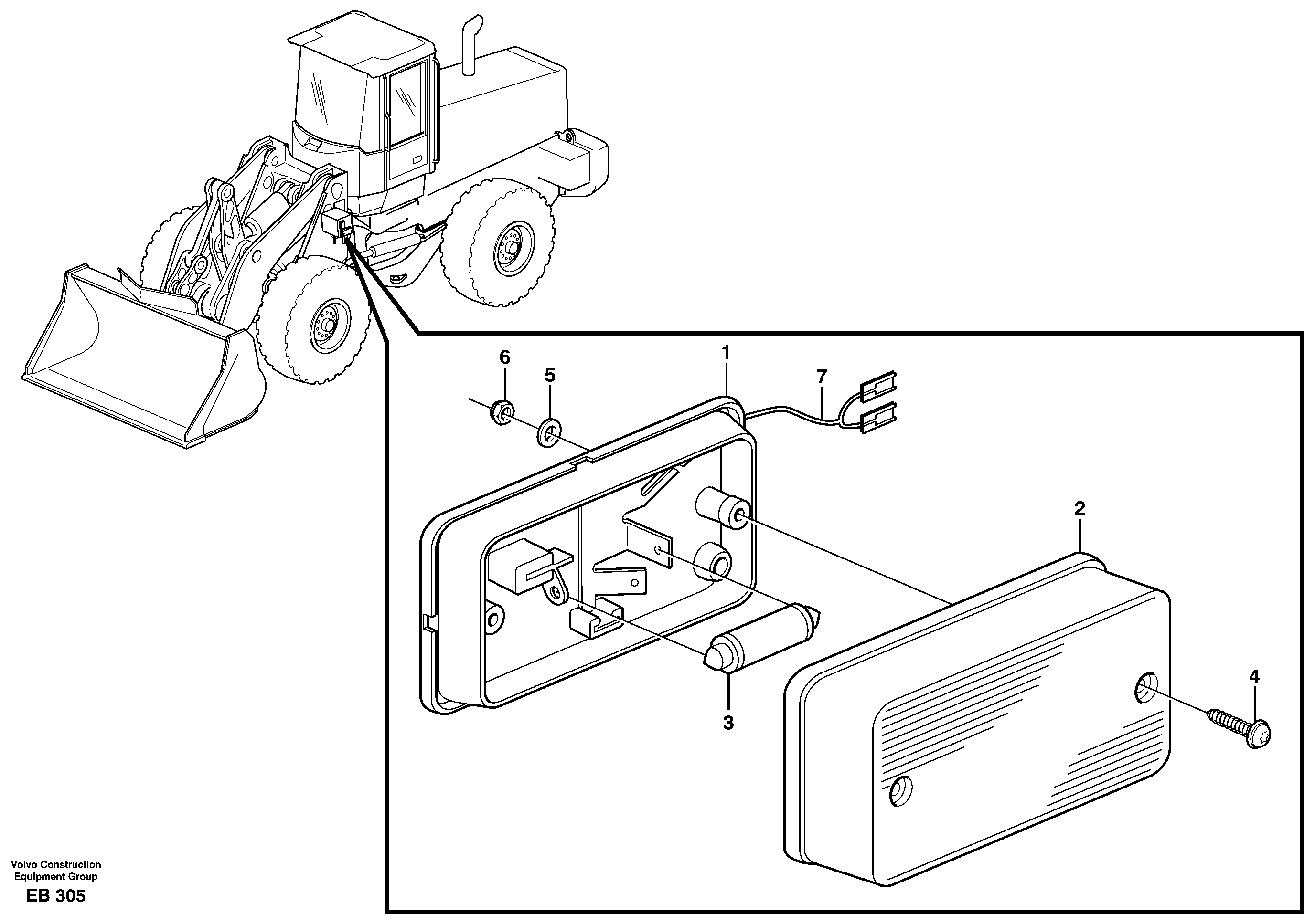 Side marking lamp.  80352 — volvo parts diagram