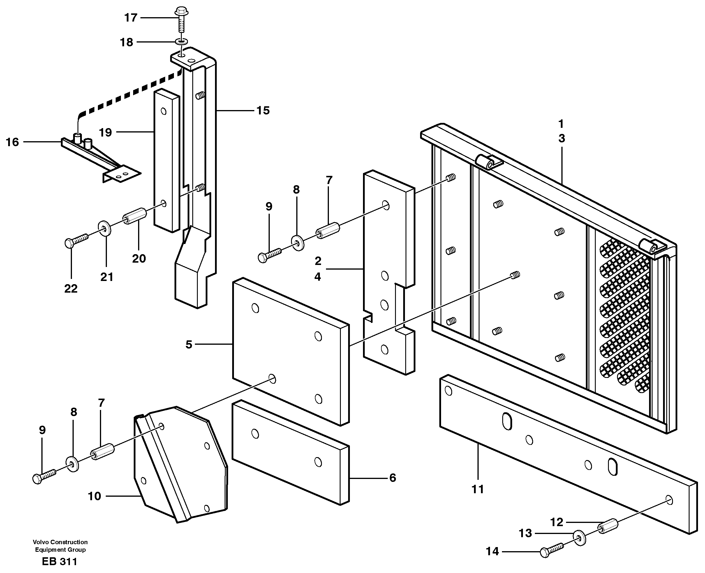 Side hatches  82717 — volvo parts diagram