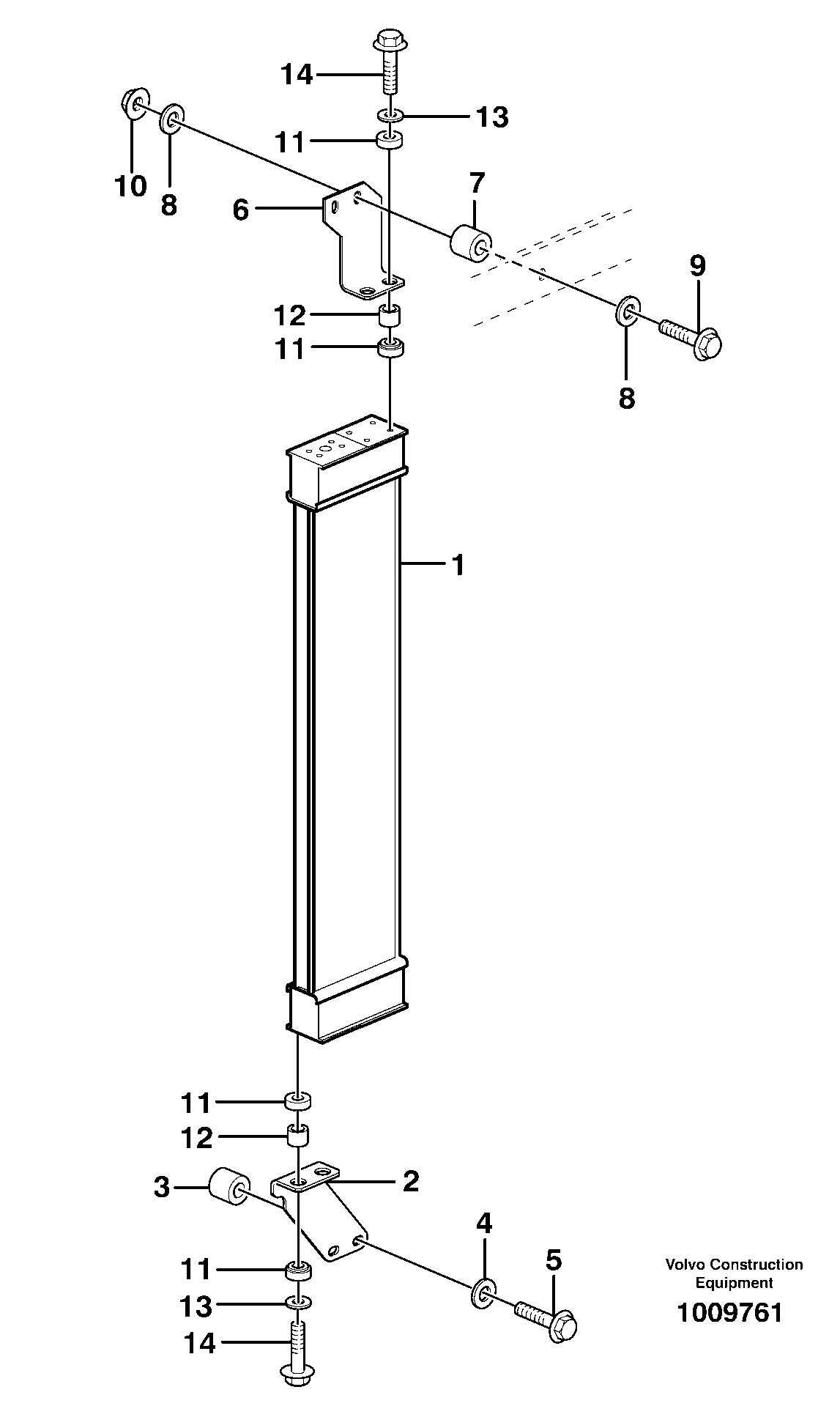 Fuel cooler — volvo parts diagram