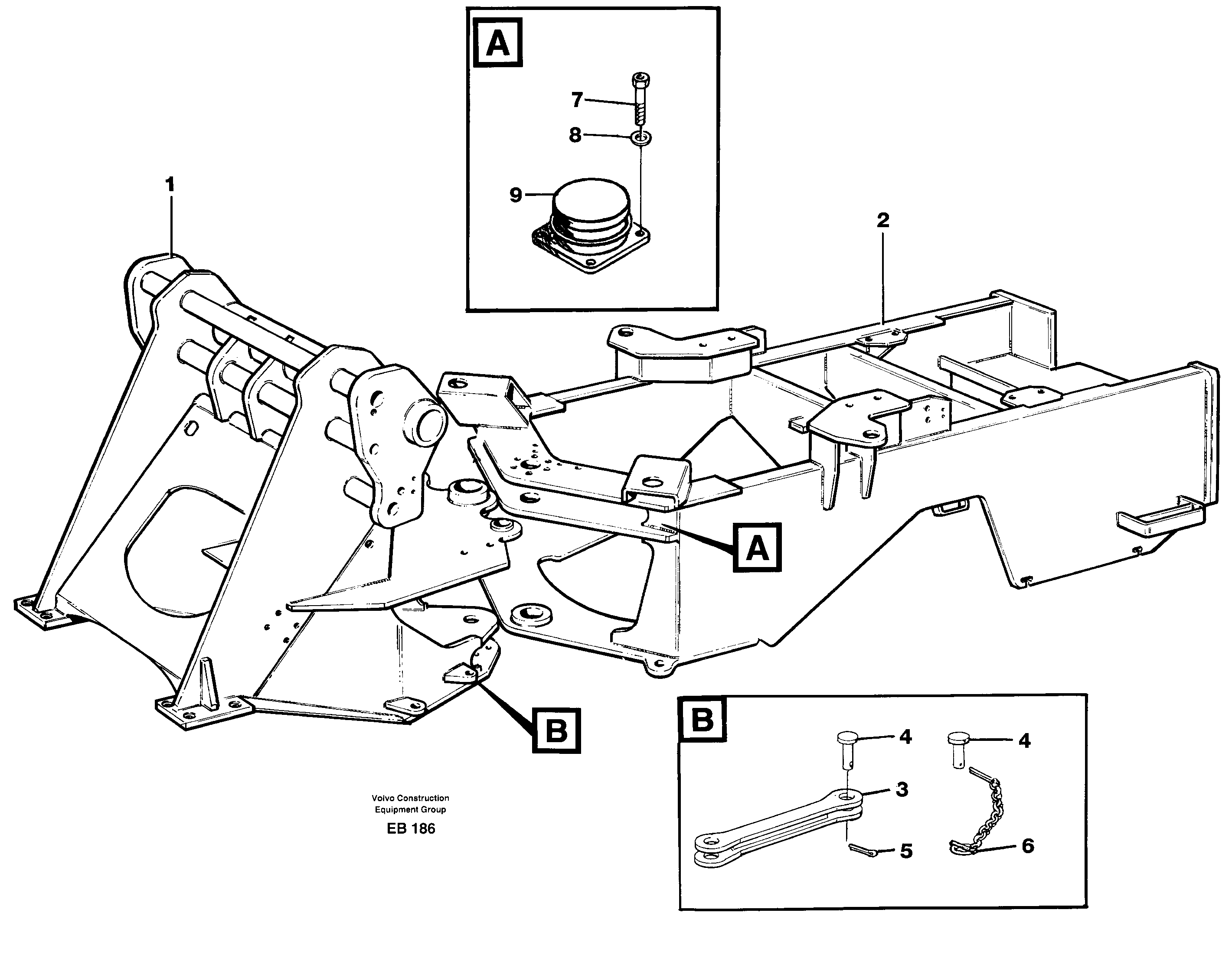 Frame — volvo parts diagram