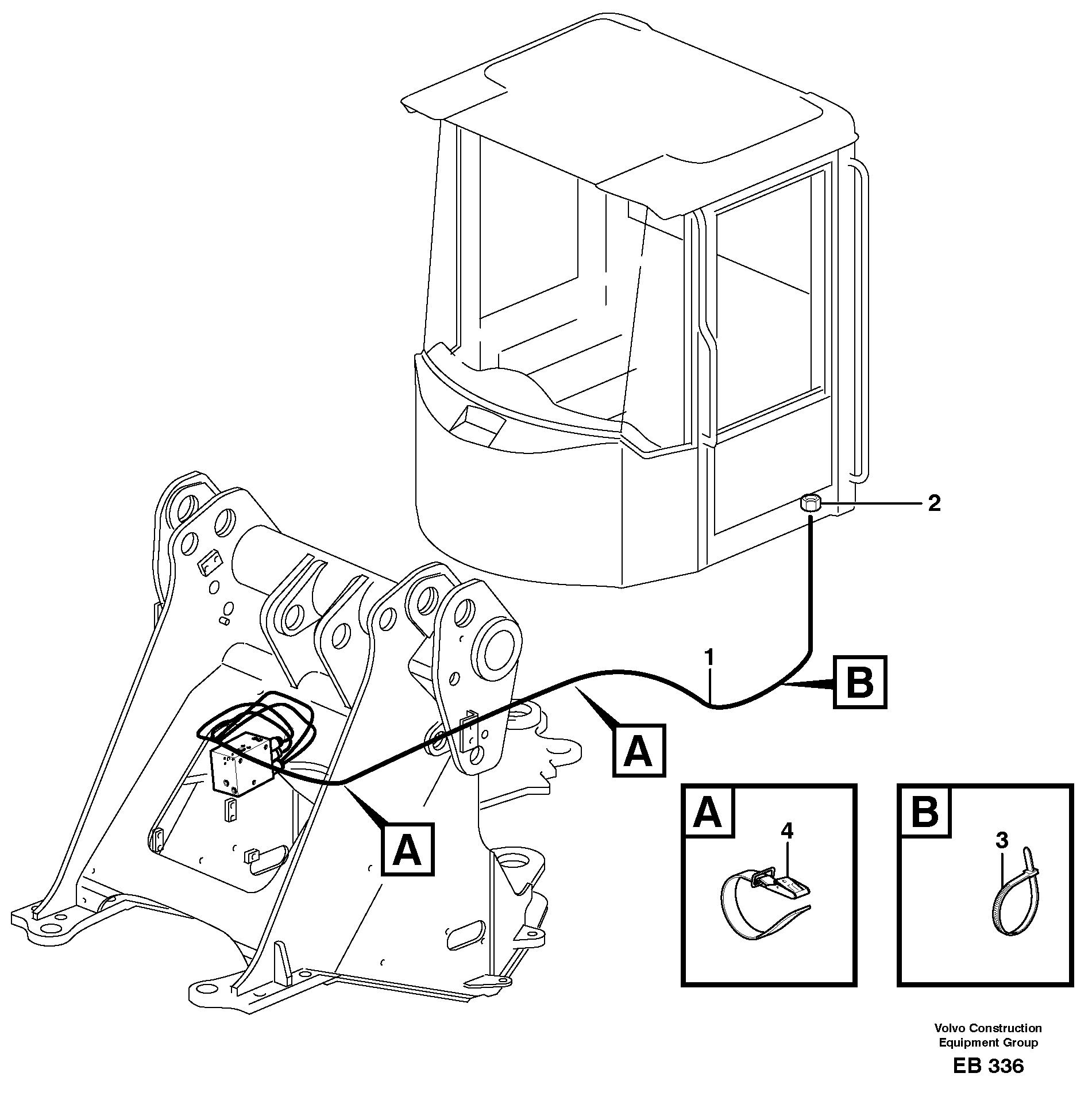 Cable harness for 5th and6th function  80210 — volvo parts diagram