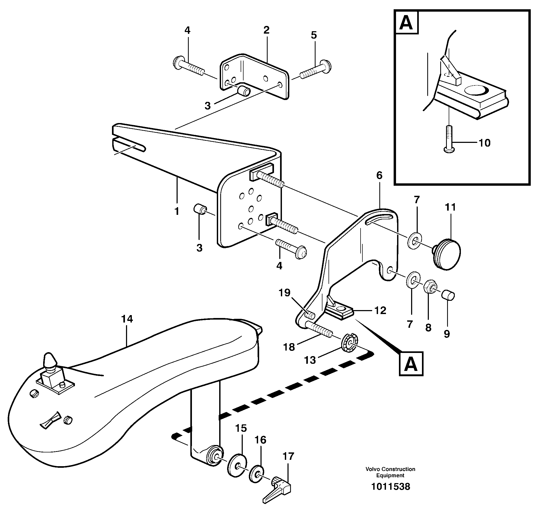 CDC - steering, sheet metal parts.  80384 — volvo parts diagram