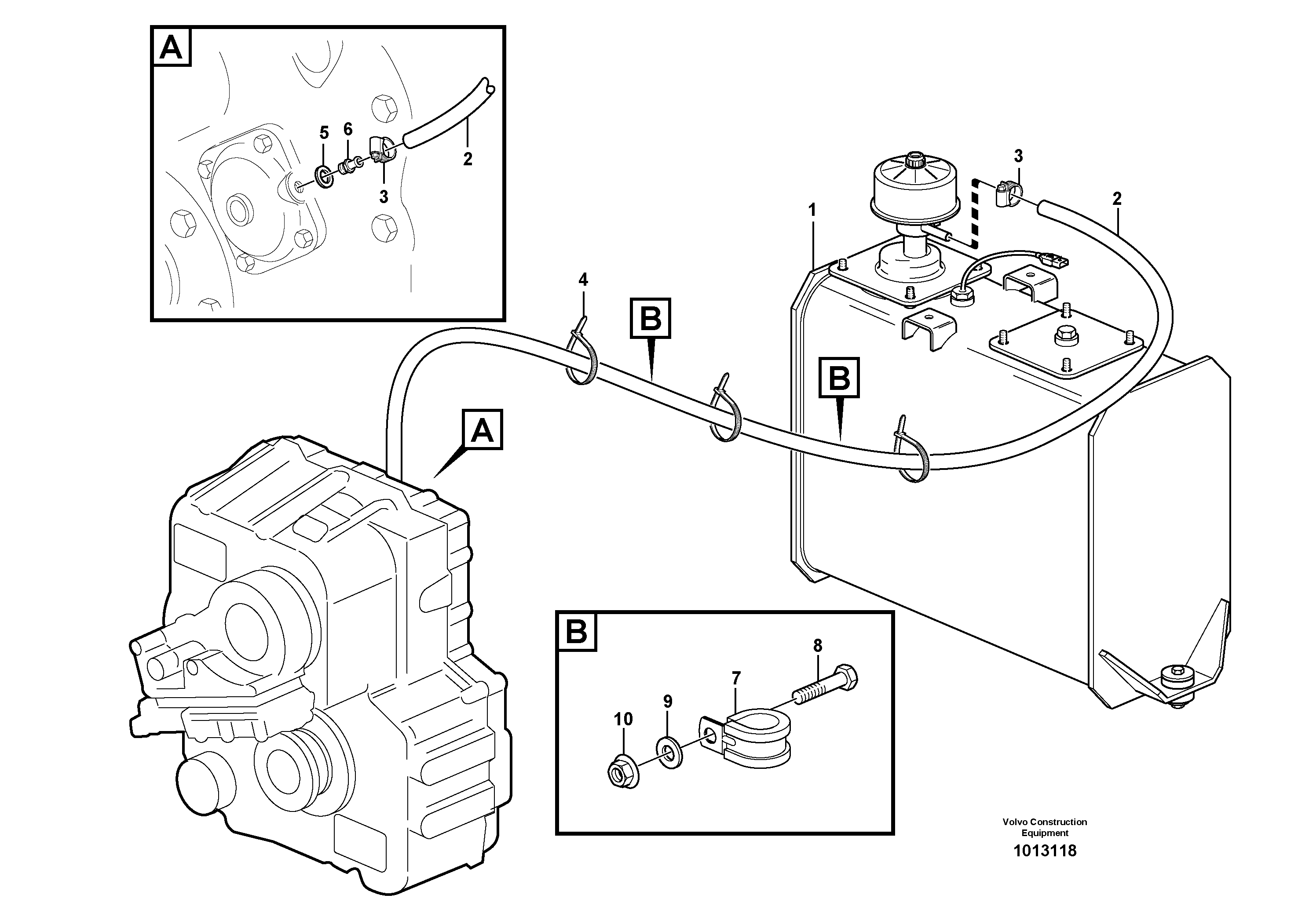Ventilation for transmission — volvo parts diagram