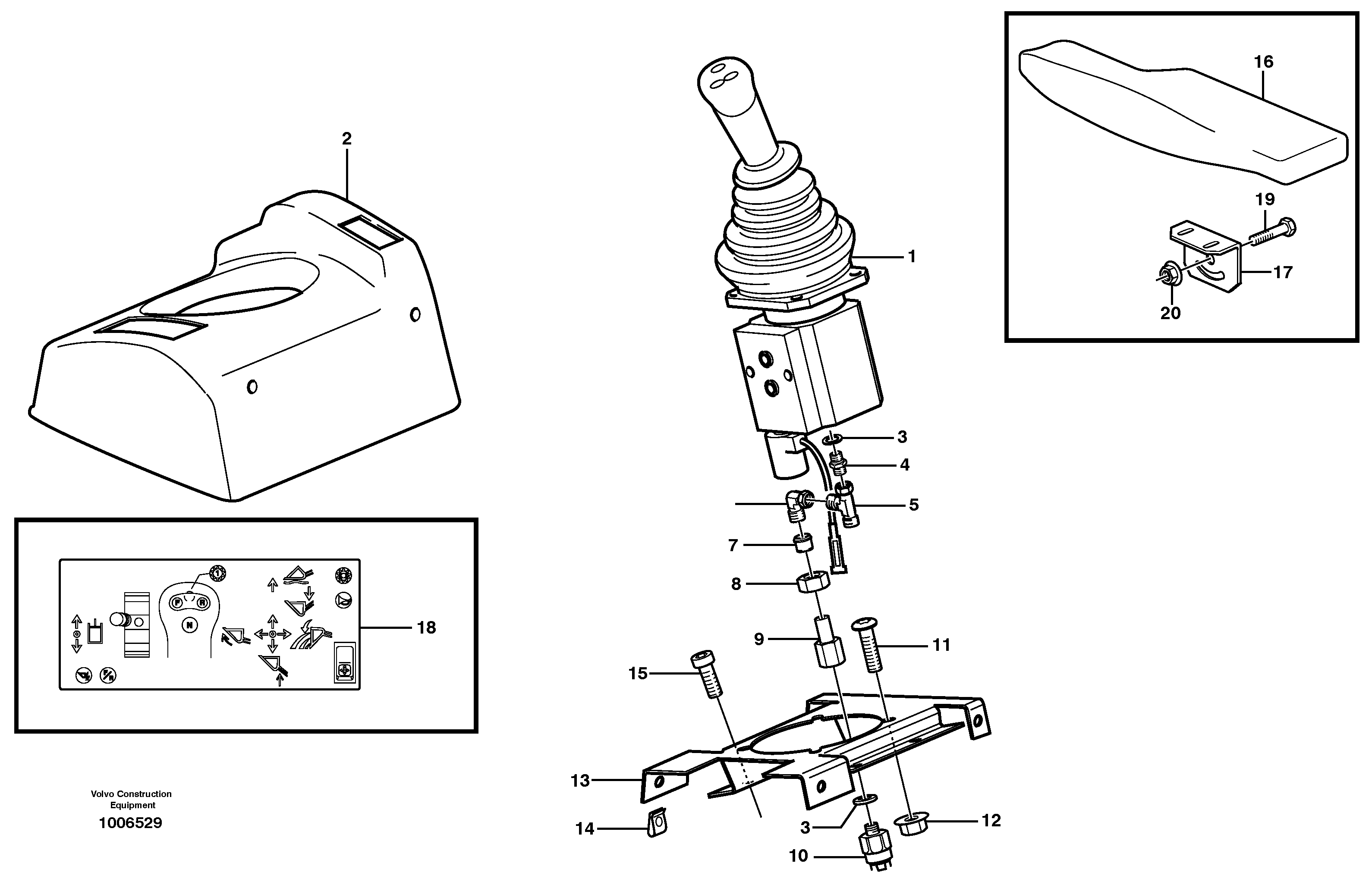 Servo valve with fitting parts  80357, 80358 — volvo parts diagram