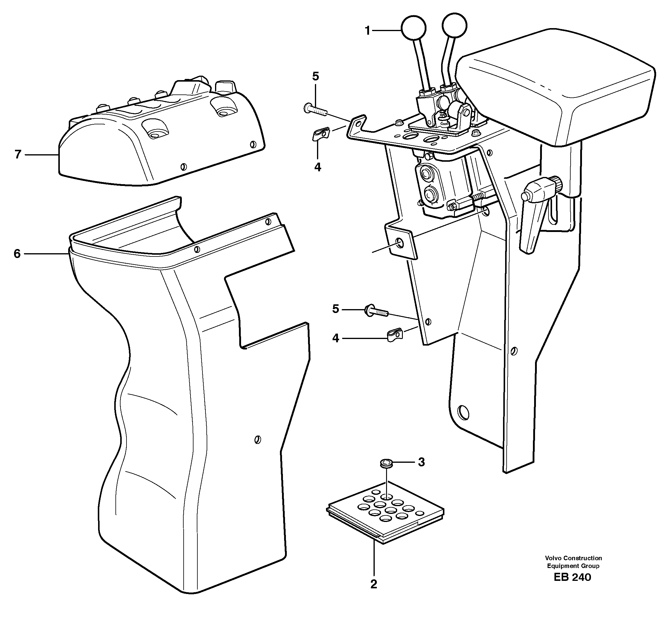 Cover for servo valves  33757 — volvo parts diagram