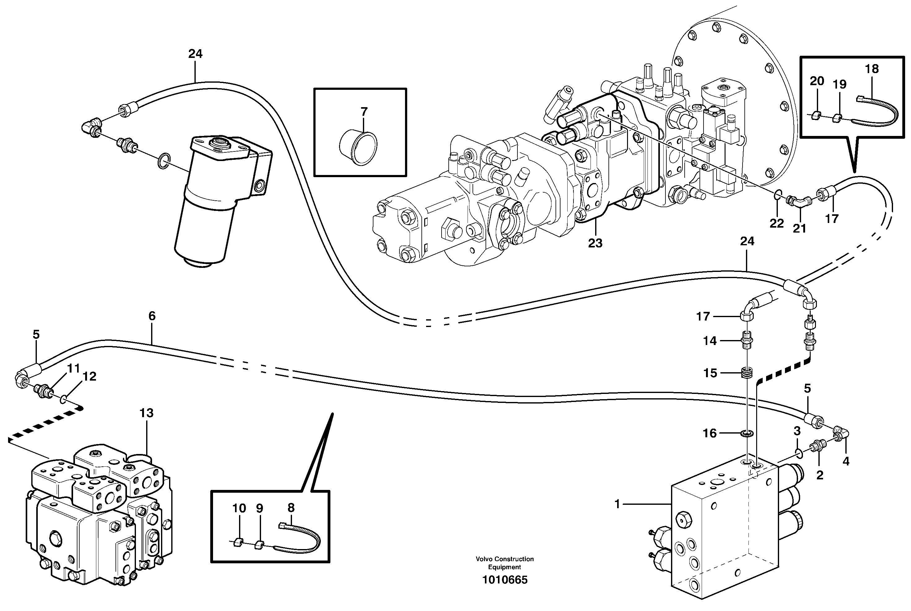 Load sensing line — volvo parts diagram