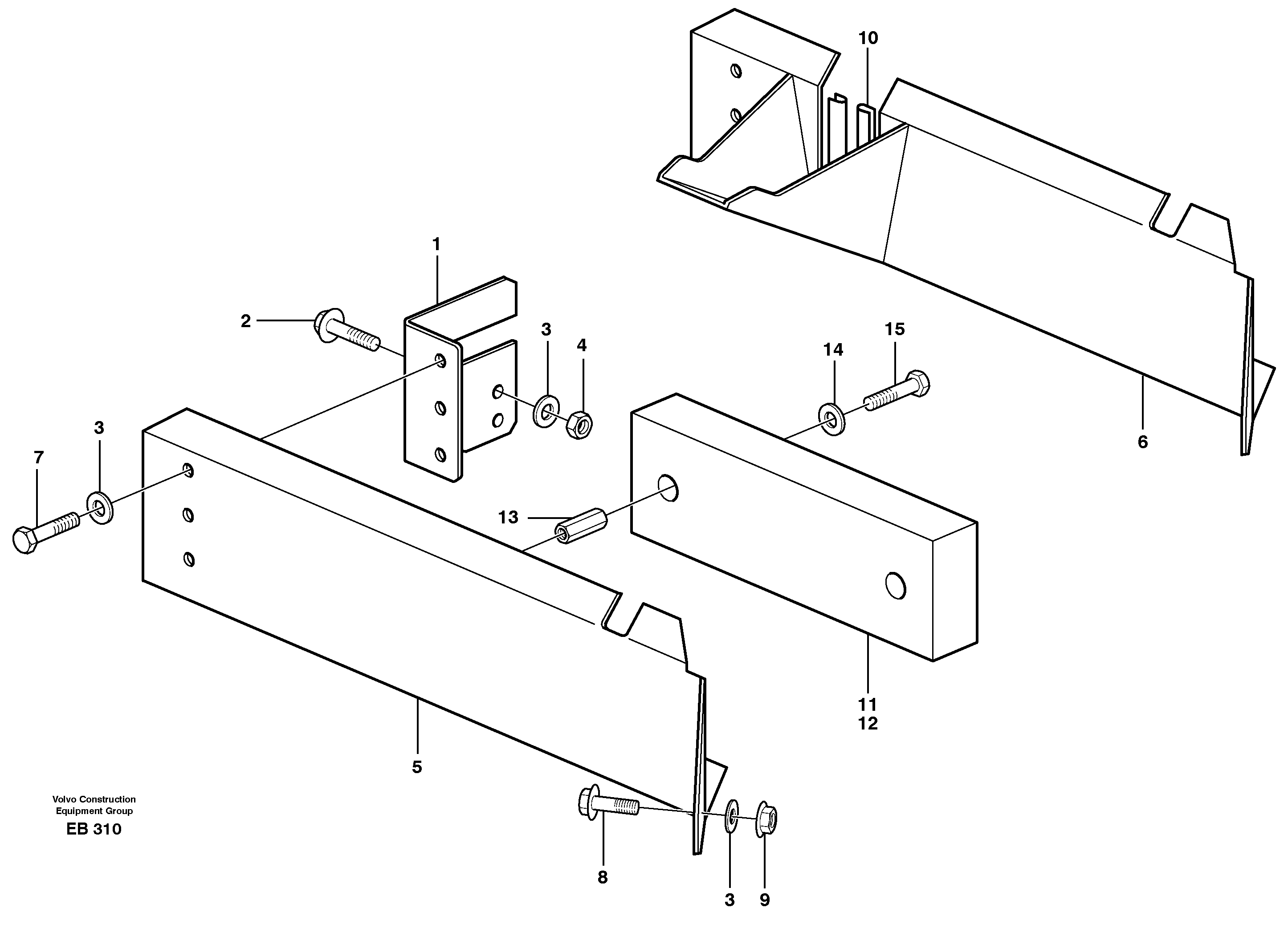 Protecting plates  80403, 82717 — volvo parts diagram