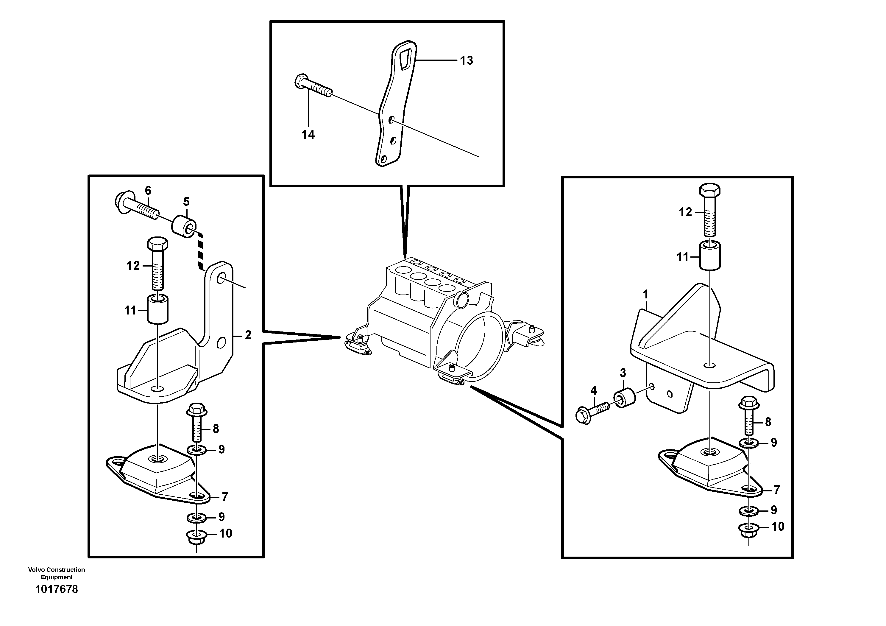 Engine mounting — volvo parts diagram