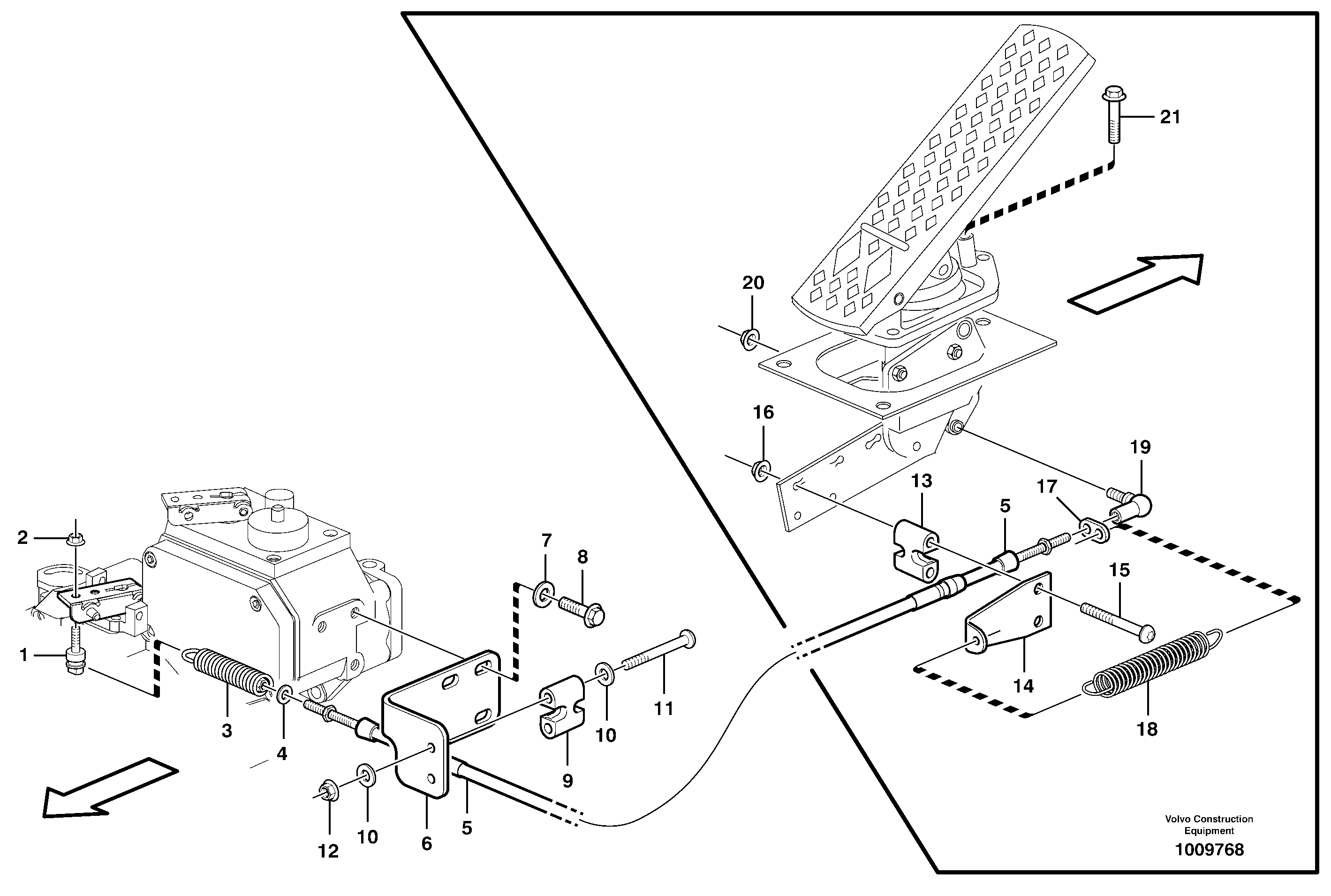 Engine speed control — volvo parts diagram